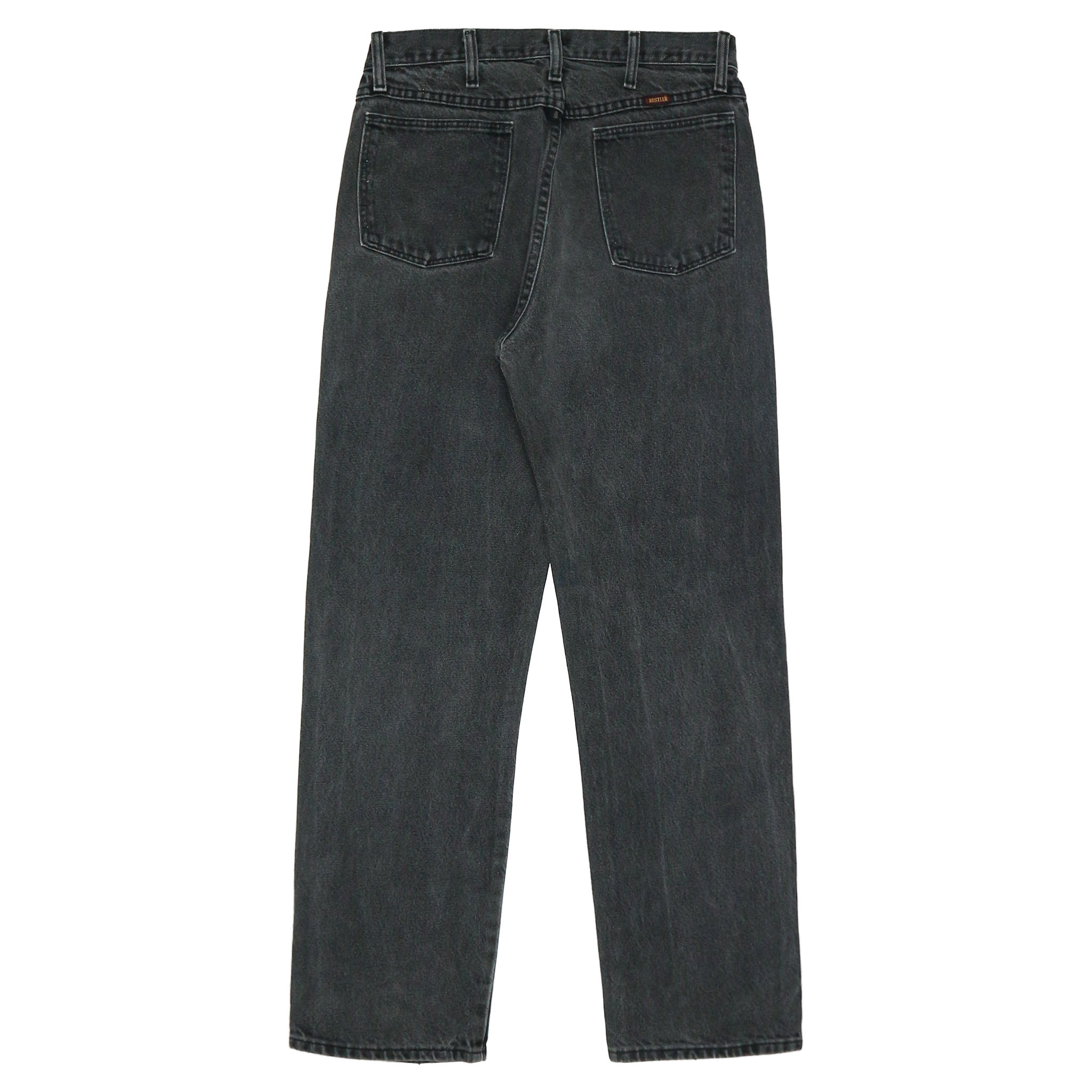00s Rustler Black Faded Denim Worker Jeans Size 30