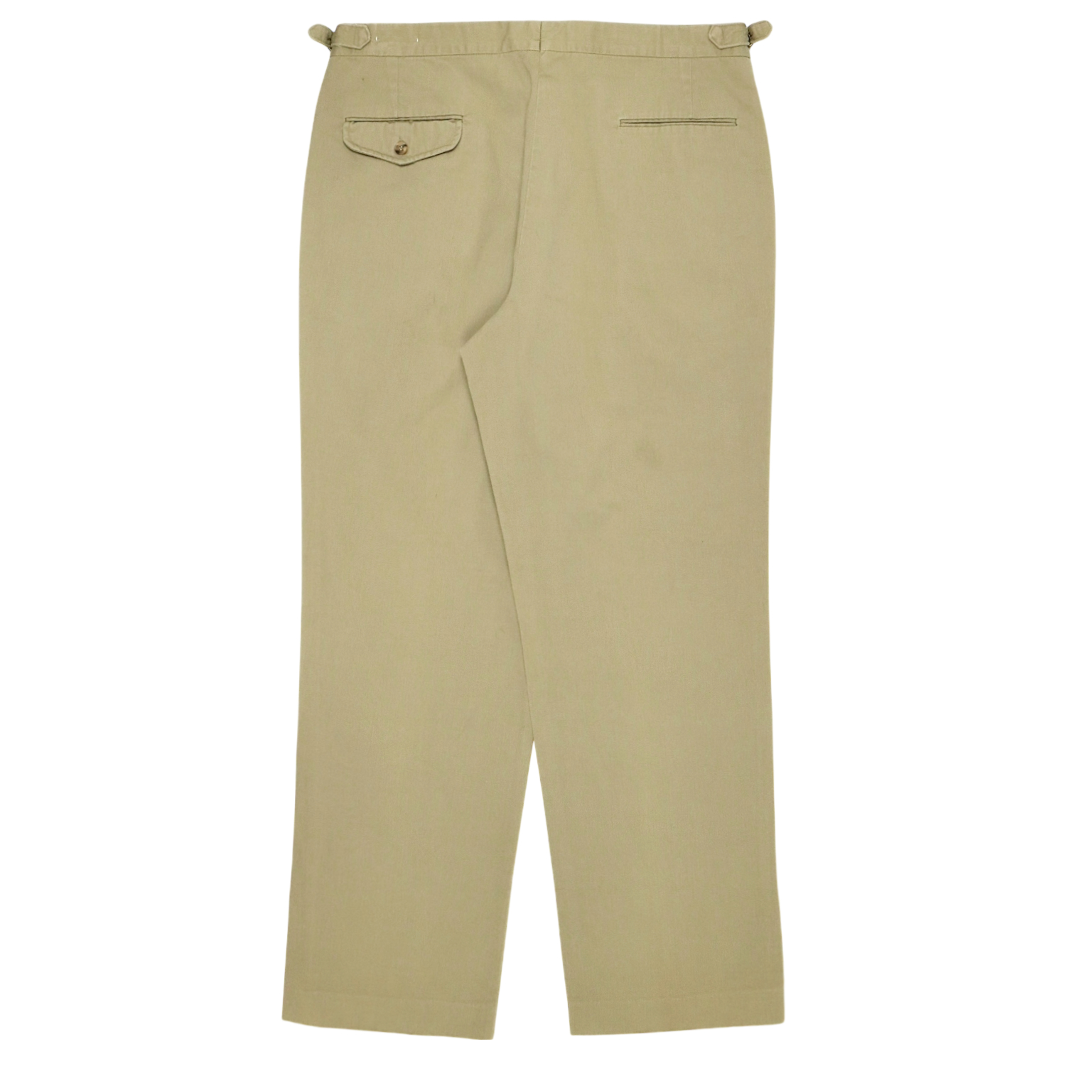 Vtg Made in USA Pleated Khaki Trousers Size 35