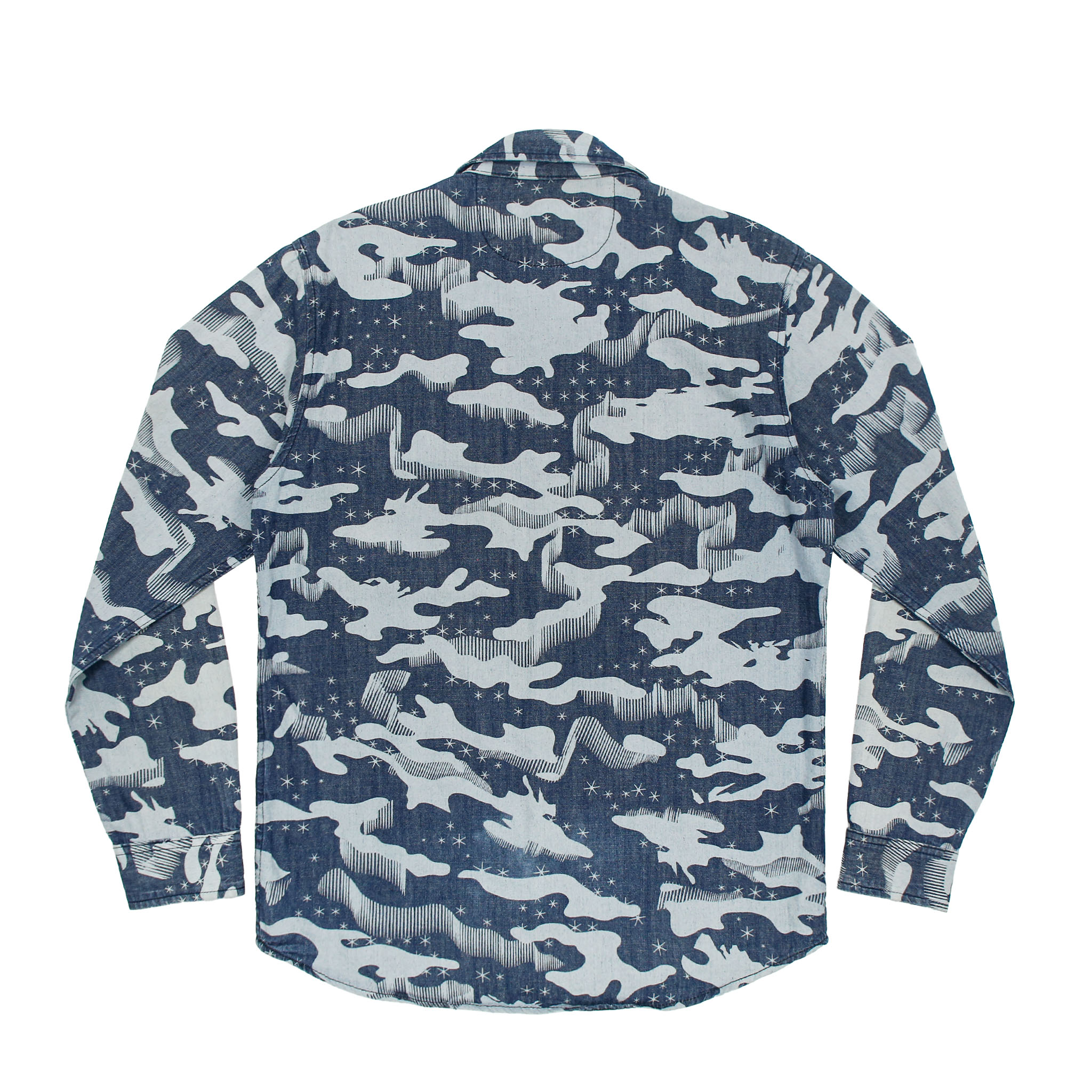 Avirex Type Camo Work Shirt USN Print Size M