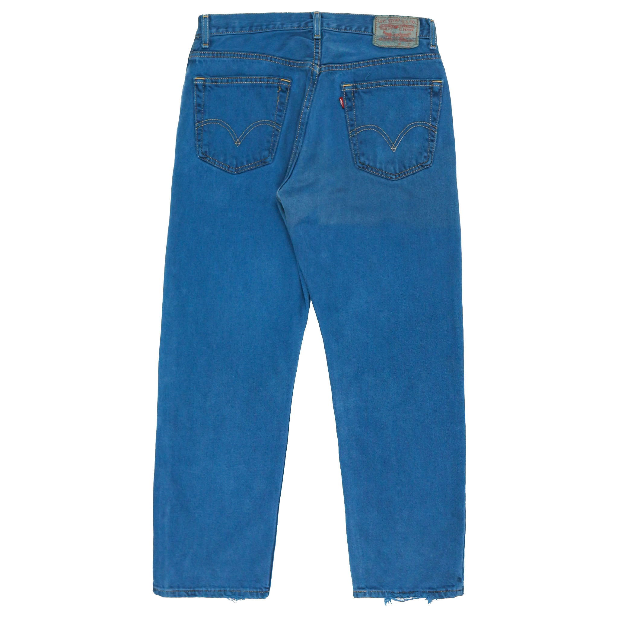 00s Levi's 505 Dyed Blue Denim Jeans Size 31