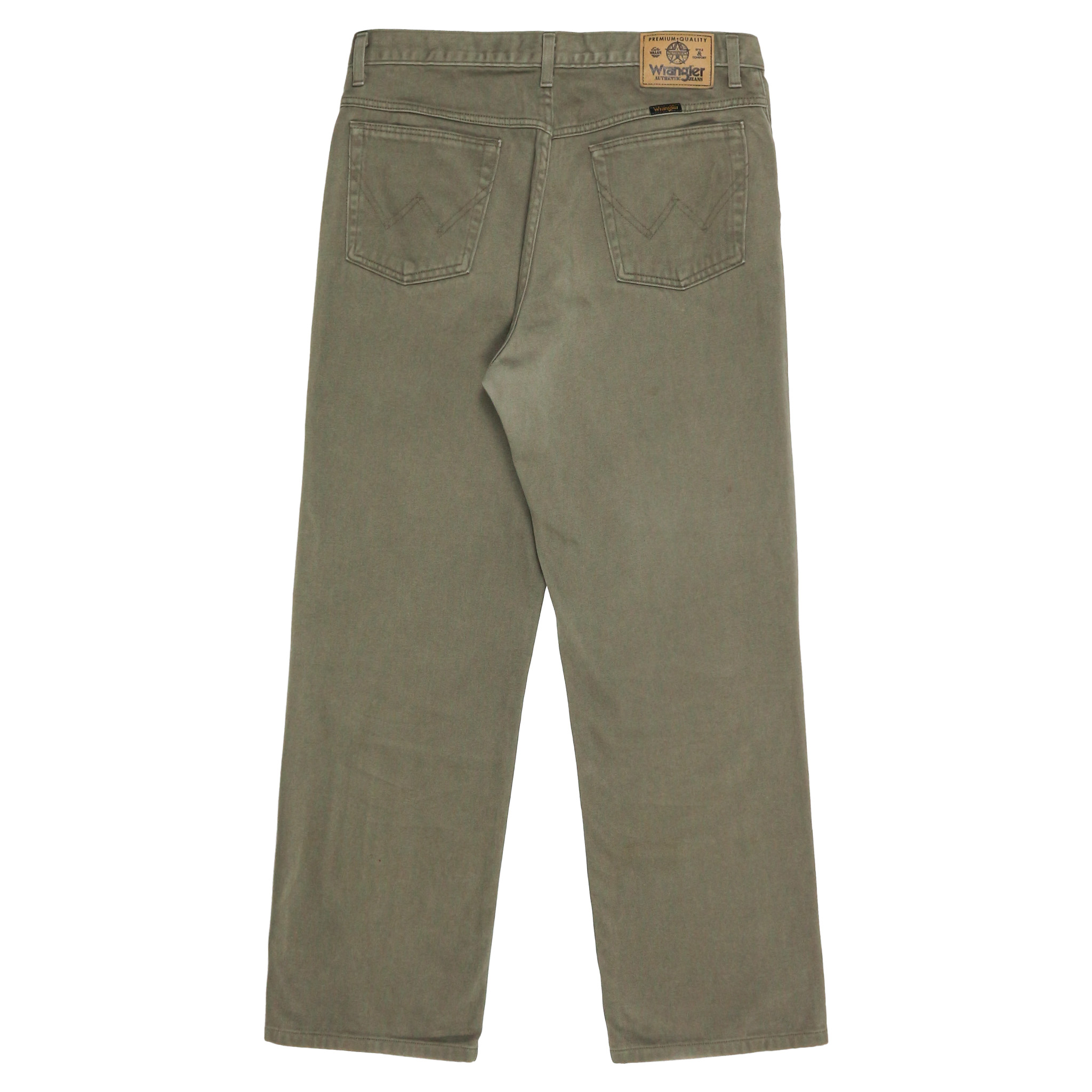 90s Wrangler Japan Made Olive Jeans Size 35
