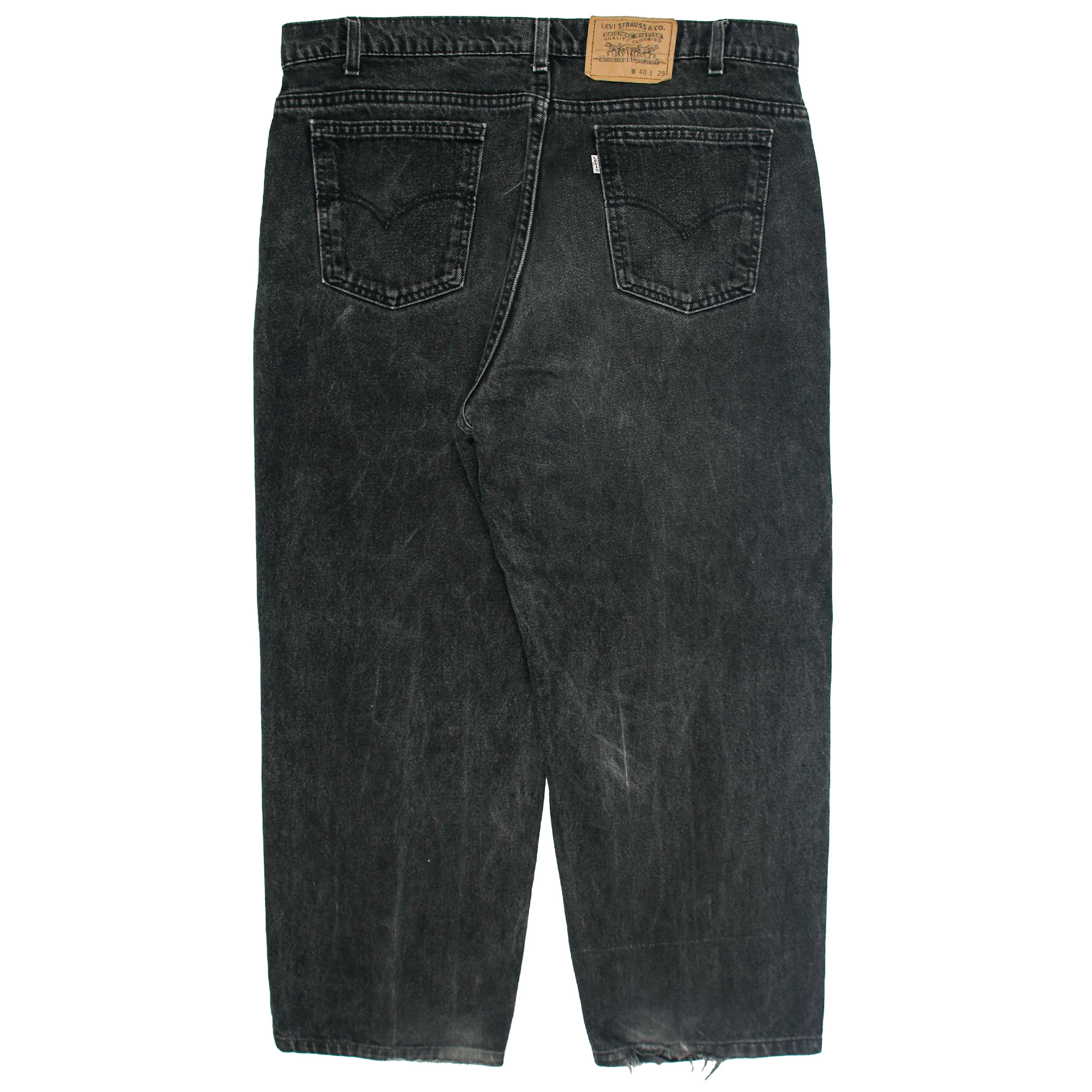 90s Levi's 553 USA Black Denim Jeans Size 40