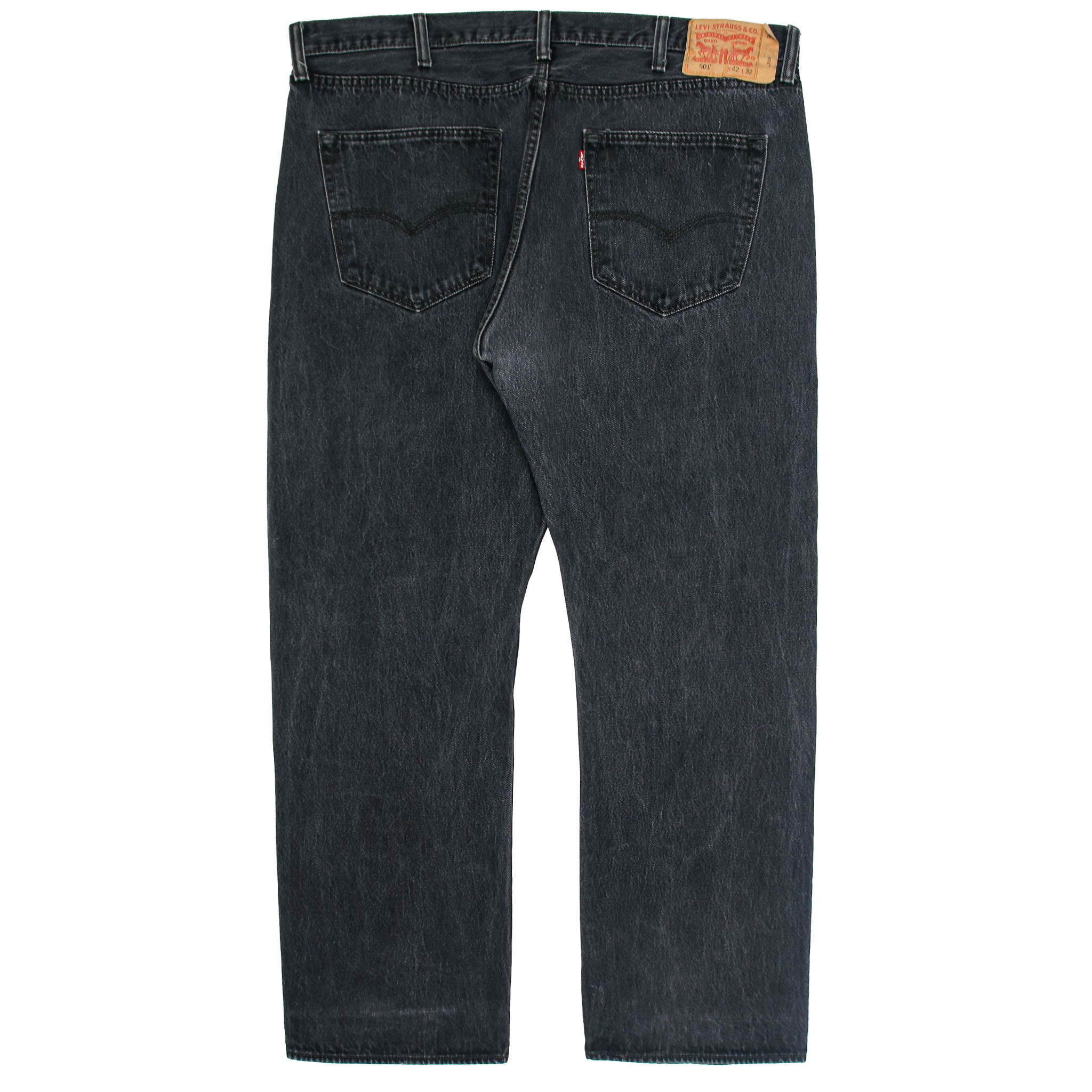 2010s Levi's 501 Black Denim Jeans Size 42
