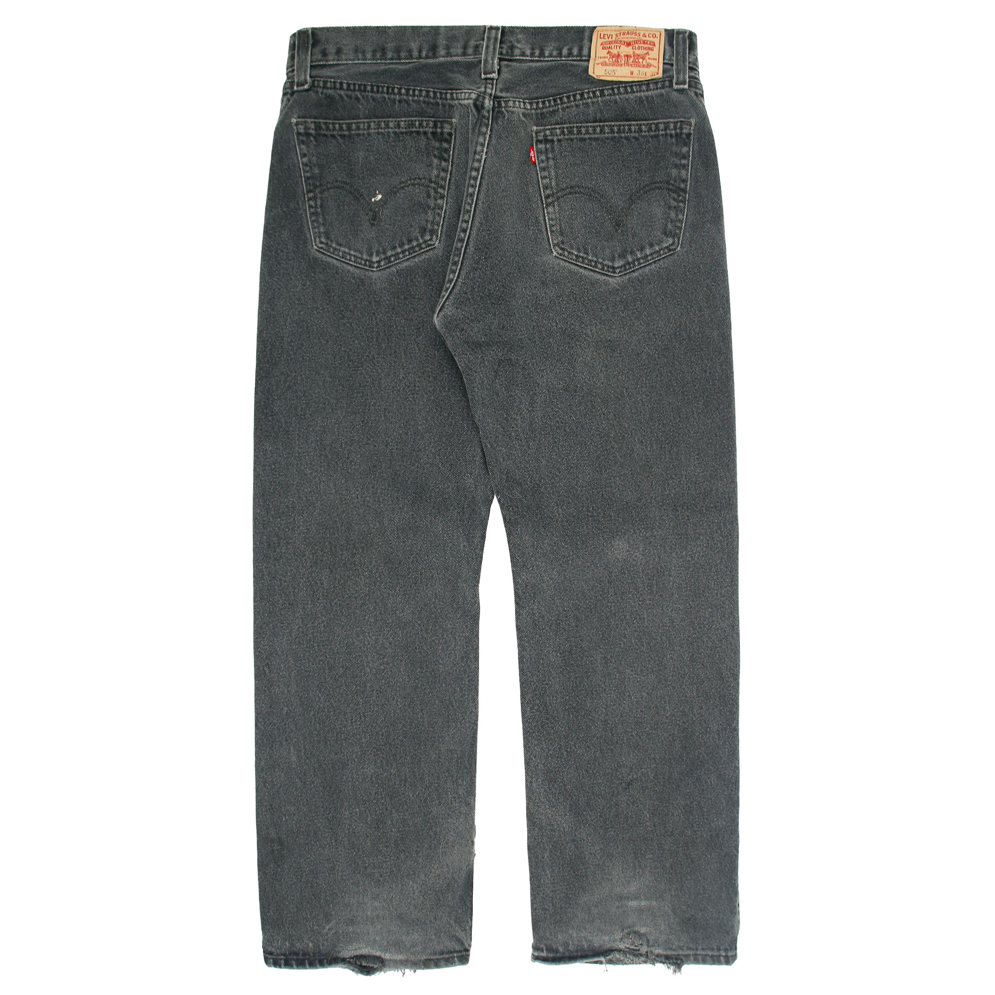 2010s Levi's 505 Black Denim Jeans Size 36