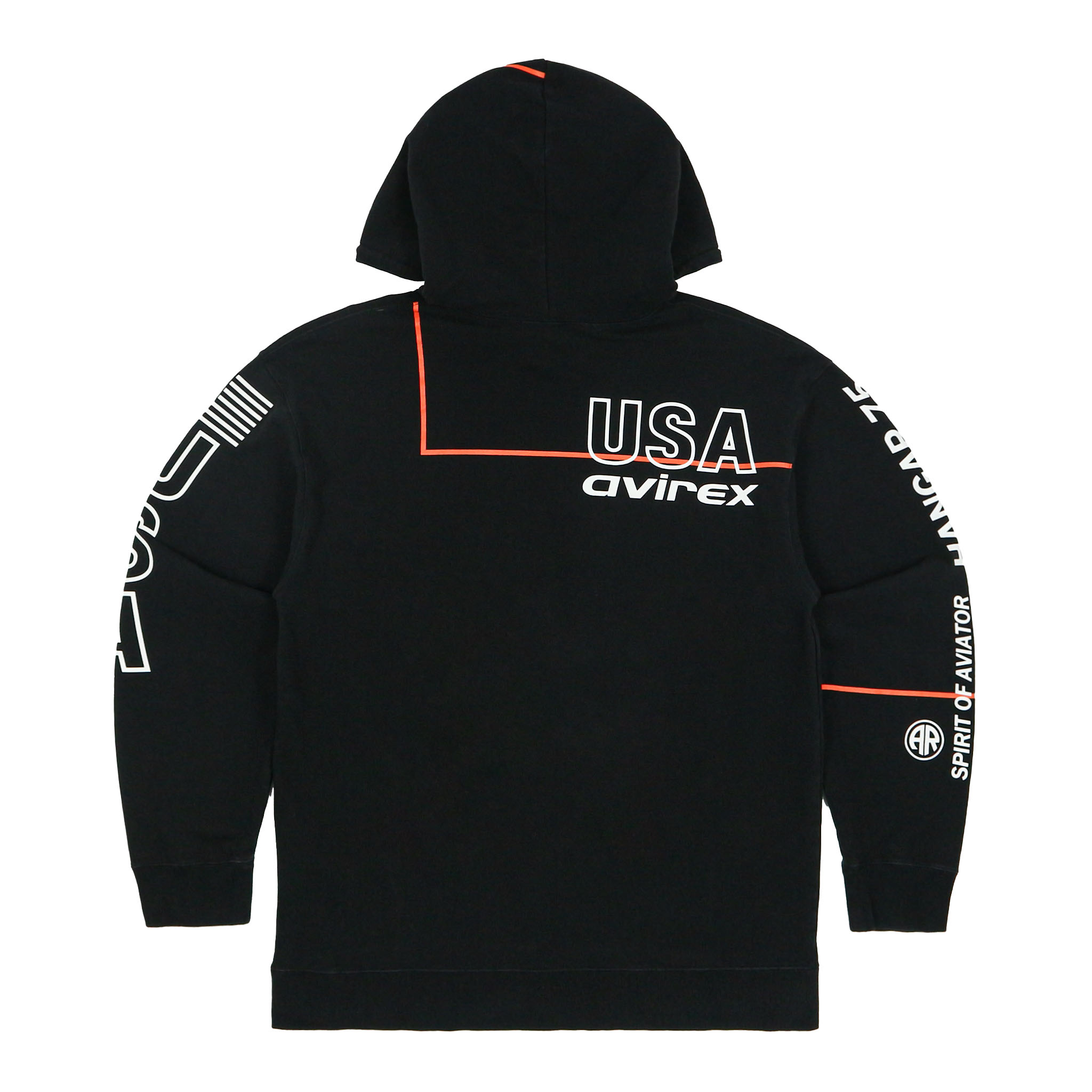 Avirex Logo Embroidery Hoodie Size L