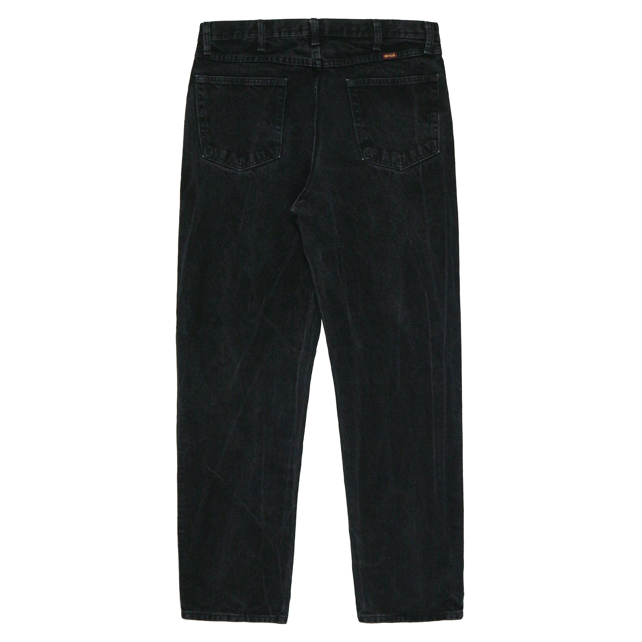 00s Rustler Black Denim Worker Jeans Size 34