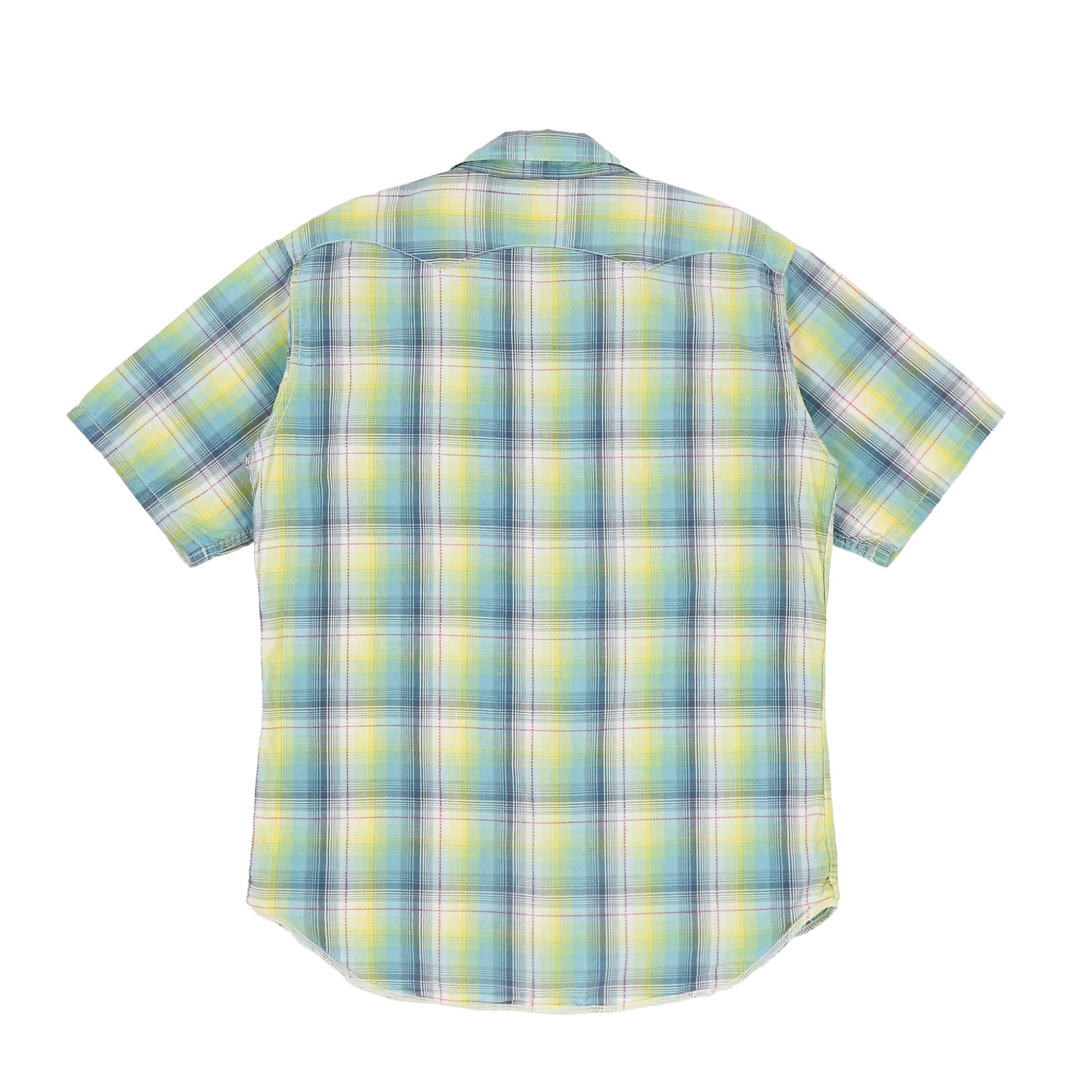 Pherrow's Stormy Blue S/S Western Shirt Size M
