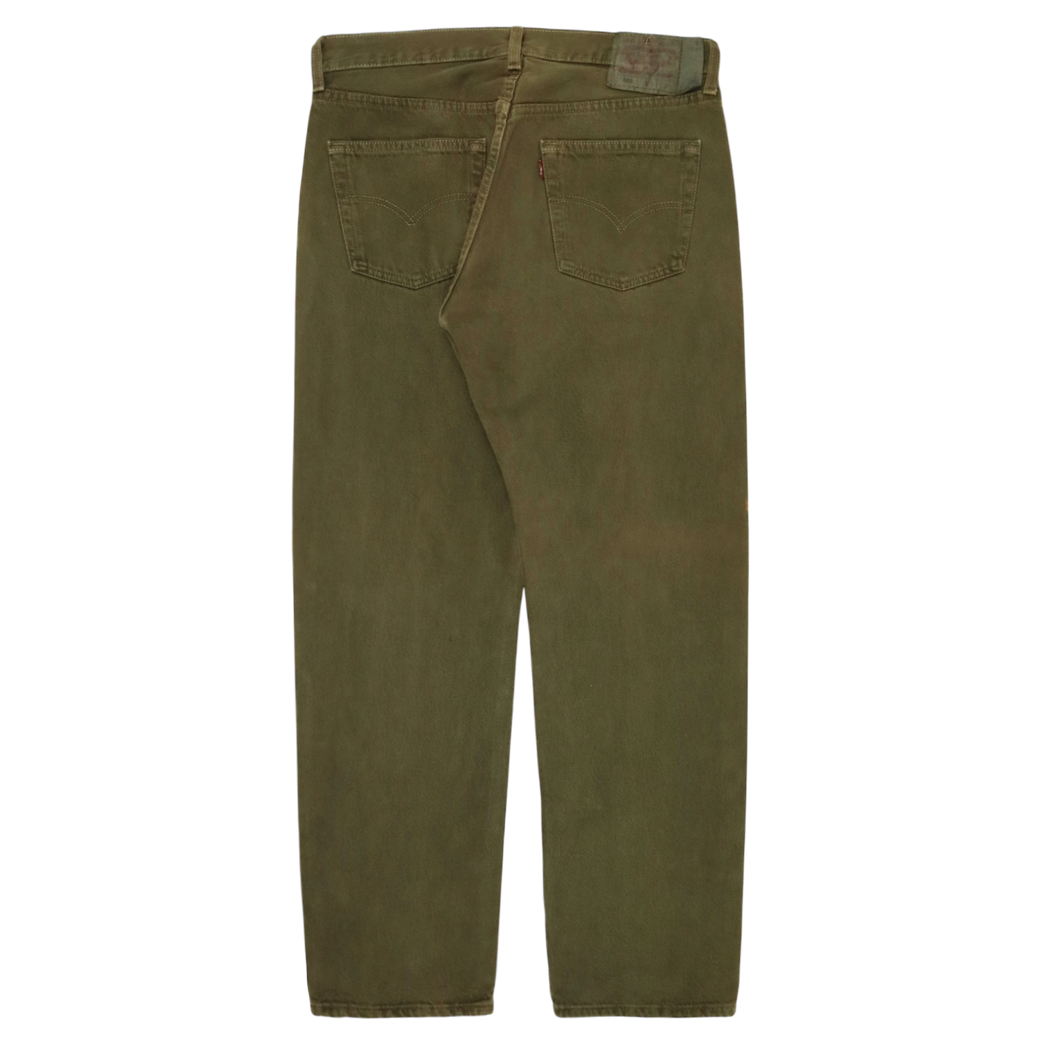 2000s Levi's 501 Olive Dyed Denim Jeans Size 33
