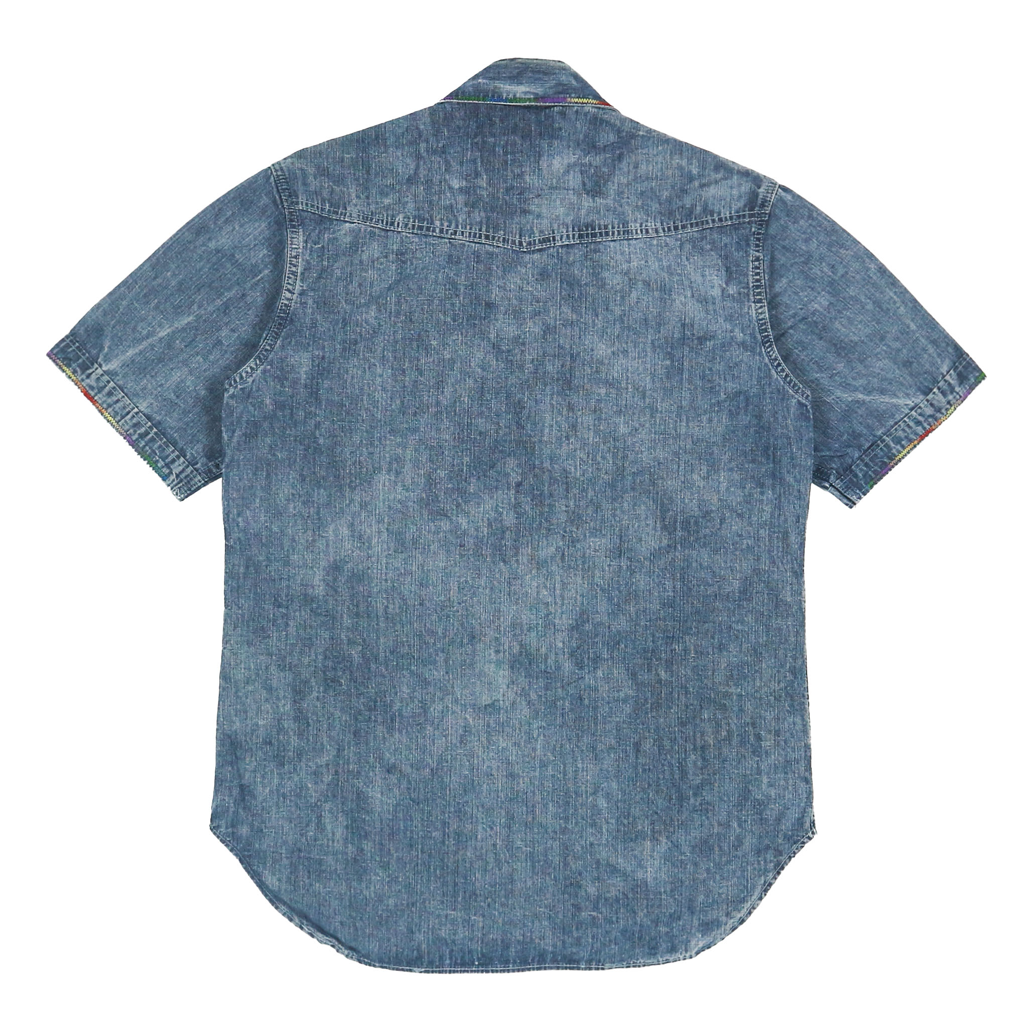 Eternal Indigo Canvas Western Shirt Size M