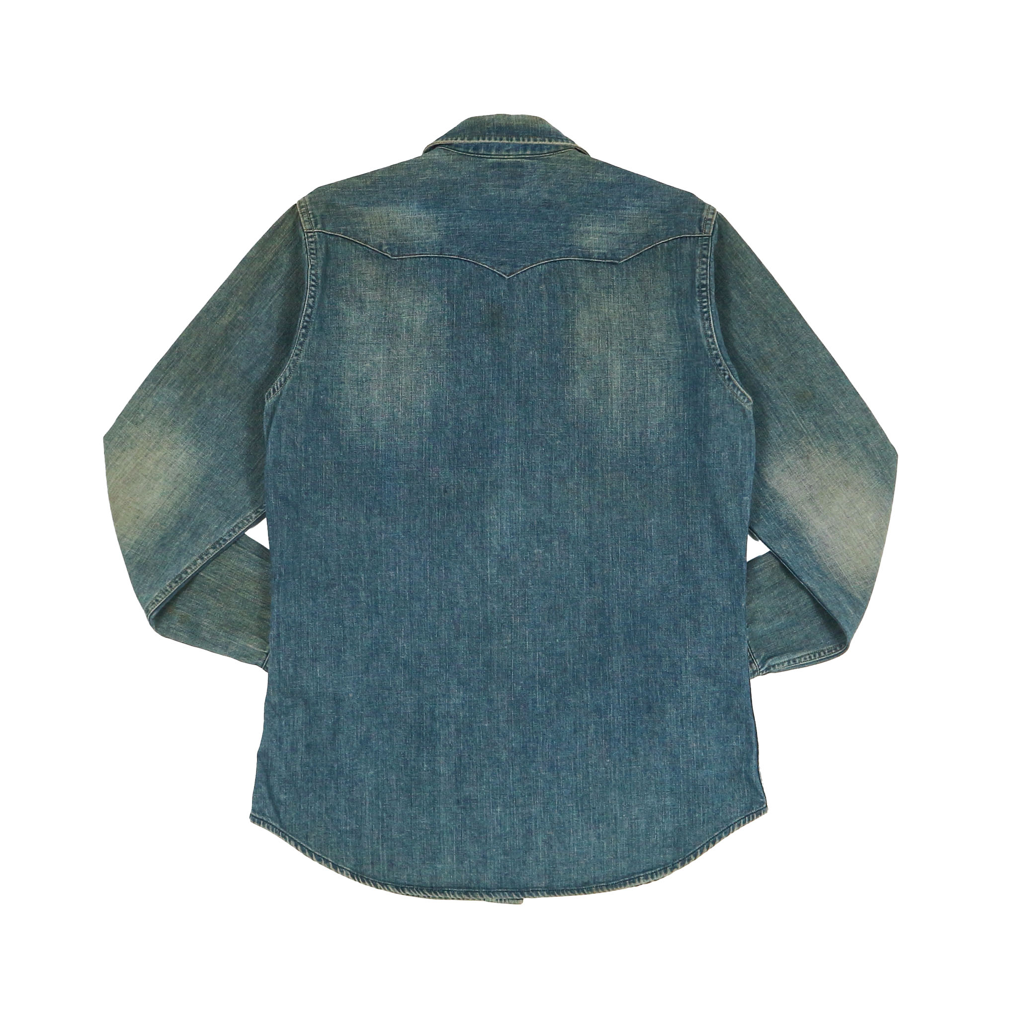 Wrangler x Beams 30th Anniversary Denim Western Shirt Size S