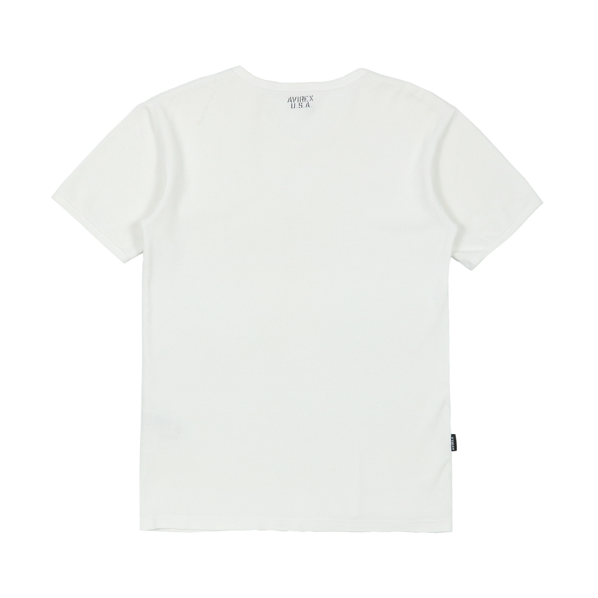Avirex Standard White Waffle T-Shirt Size M