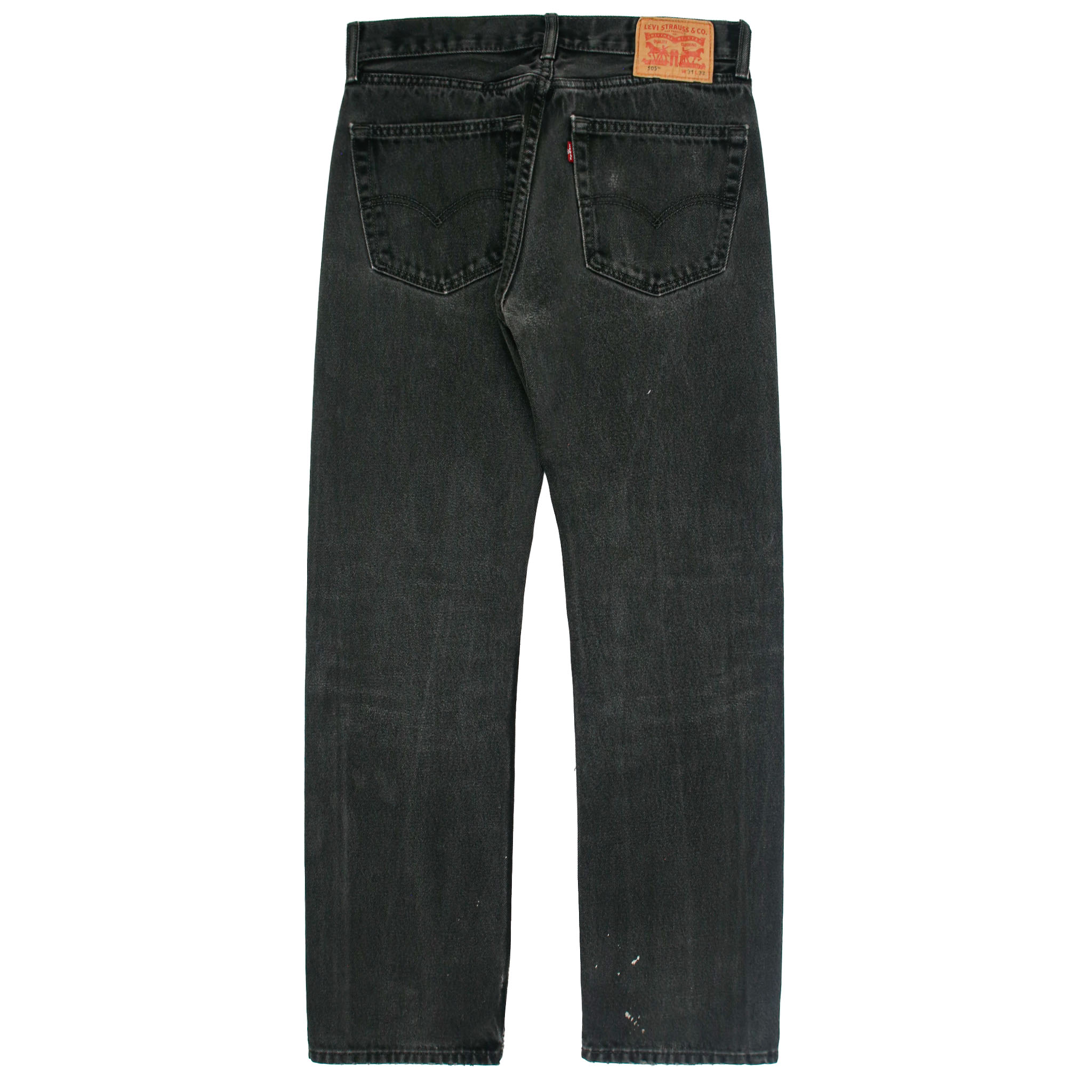 2010s Levi's 505 Black Denim Jeans Size 31