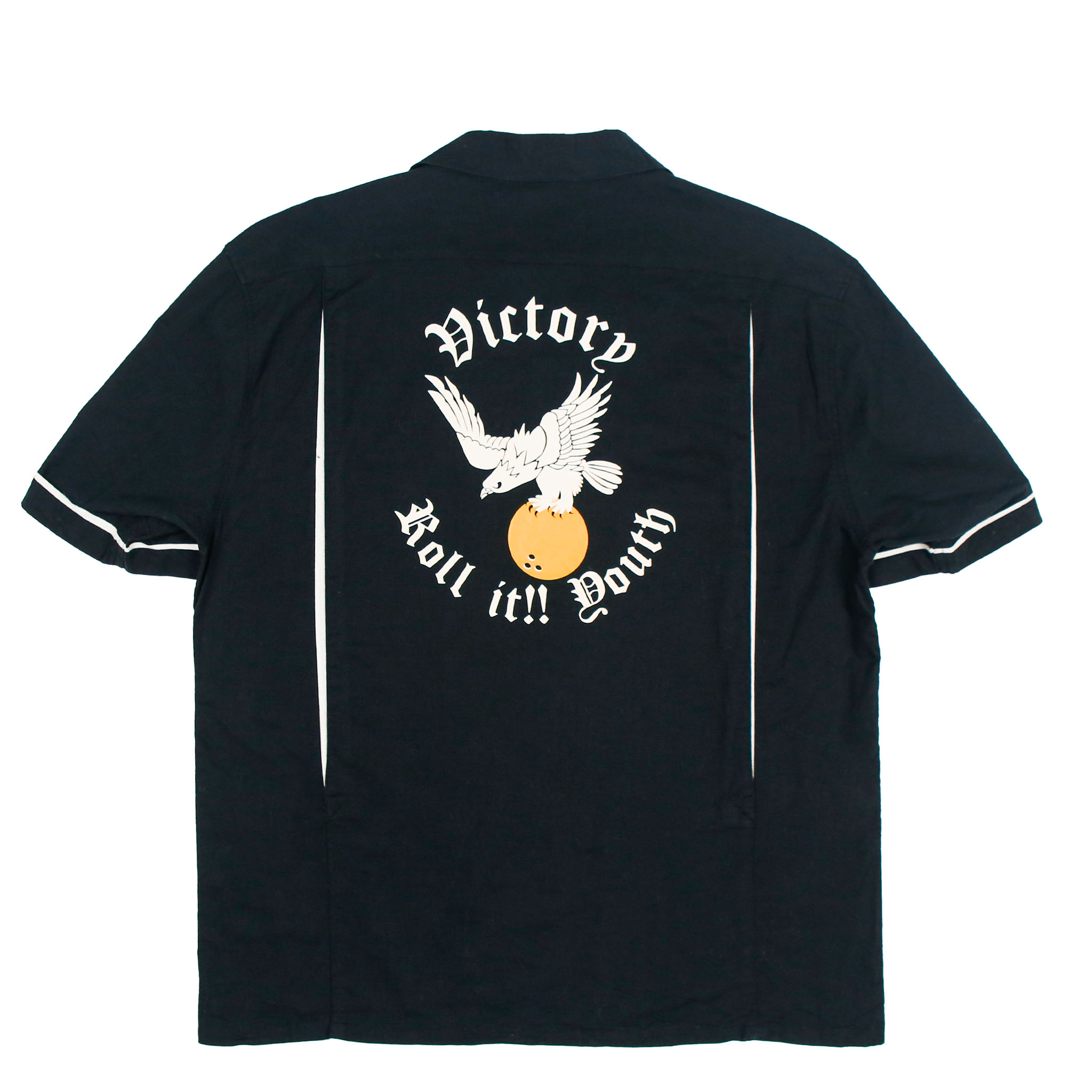 Round 1 Japan Black Bowling Shirt Size XL