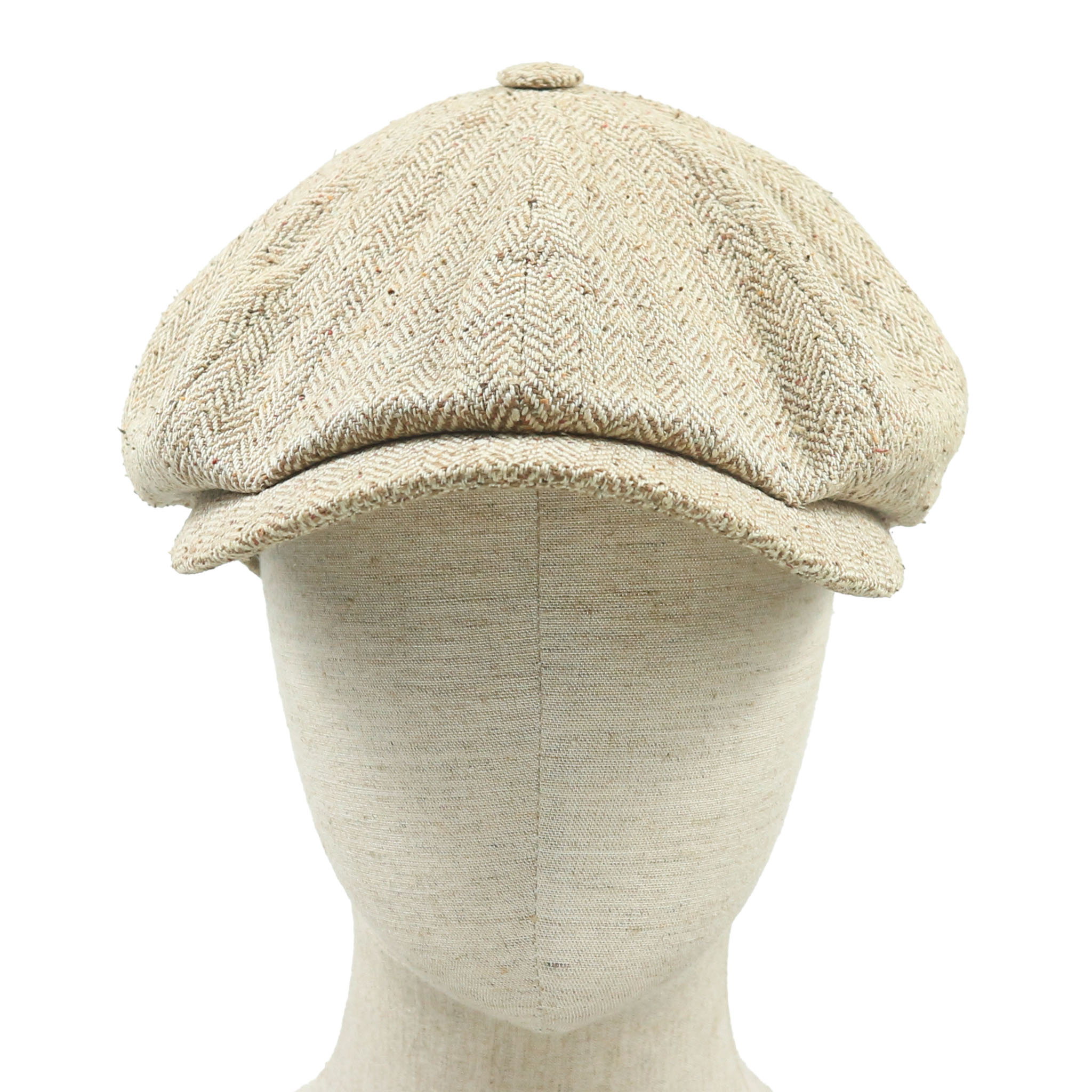 Stetson USA Silk Herringbone Newsboy Cap