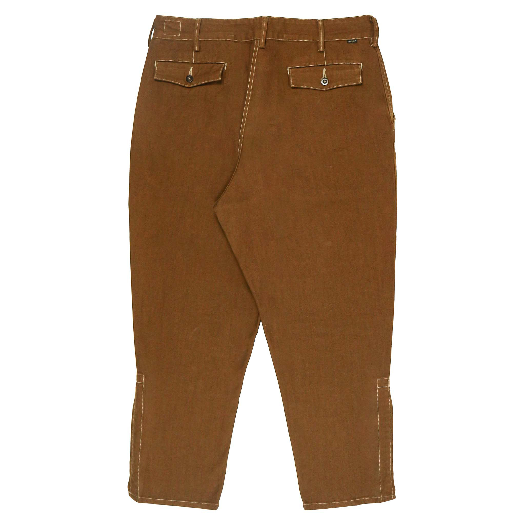 orSlow Japan Brown Cropped Fit Trousers Size 32
