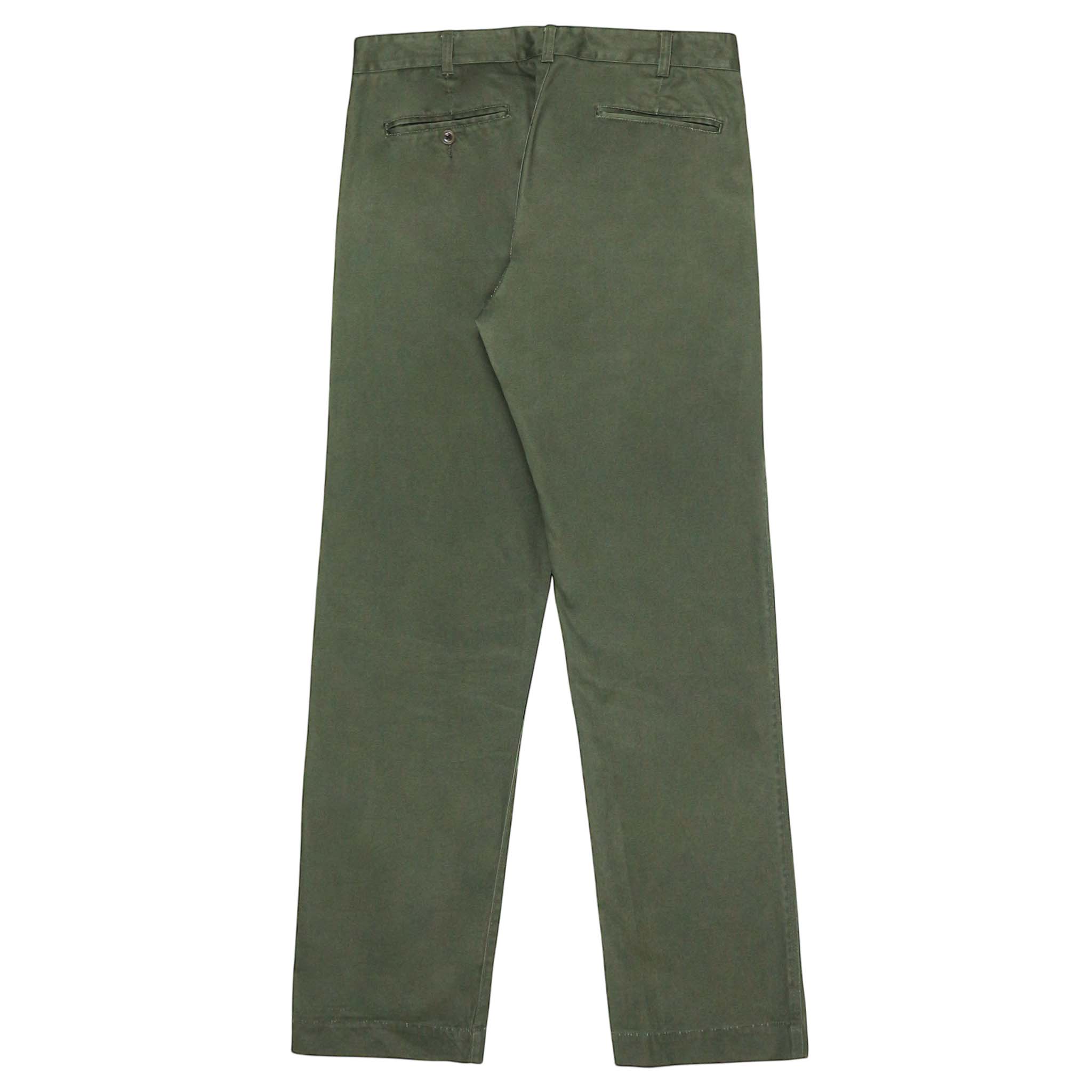 Jun Red Cotton Twill Work Trousers Size 32