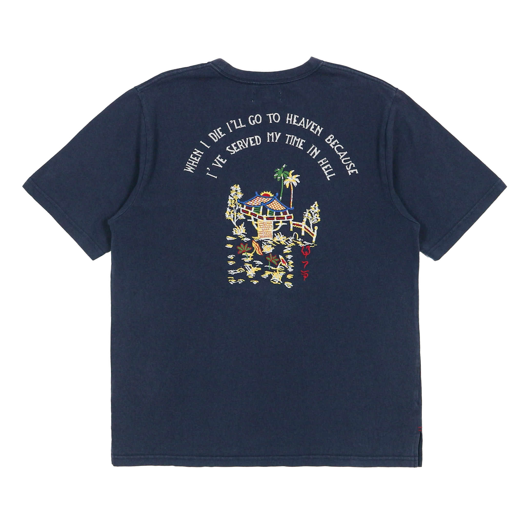 In'crewsive Japan Brand Embroidery T-Shirt Size L