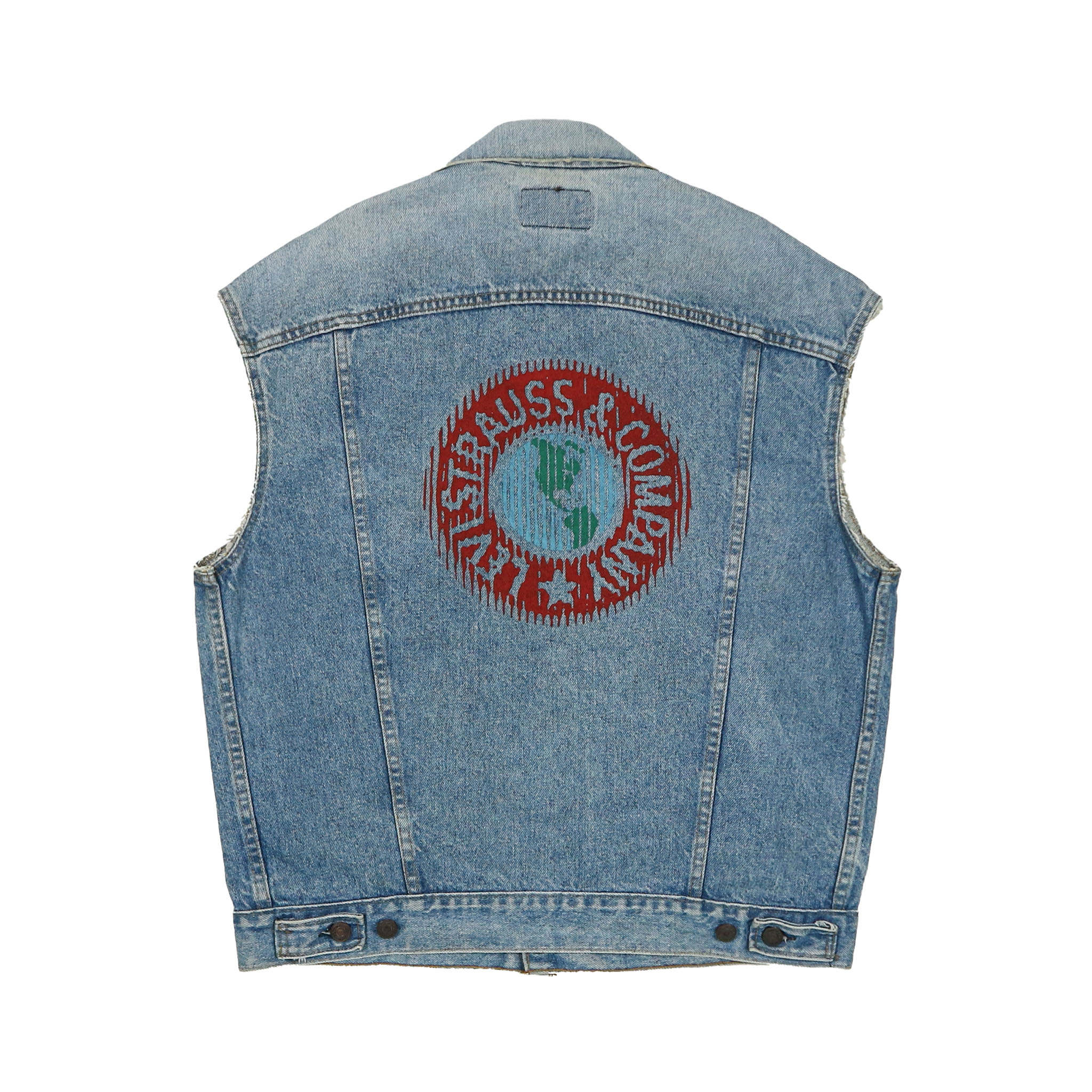 Vintage 80s Levi's USA Sleeve-cutted Denim Jacket Size L