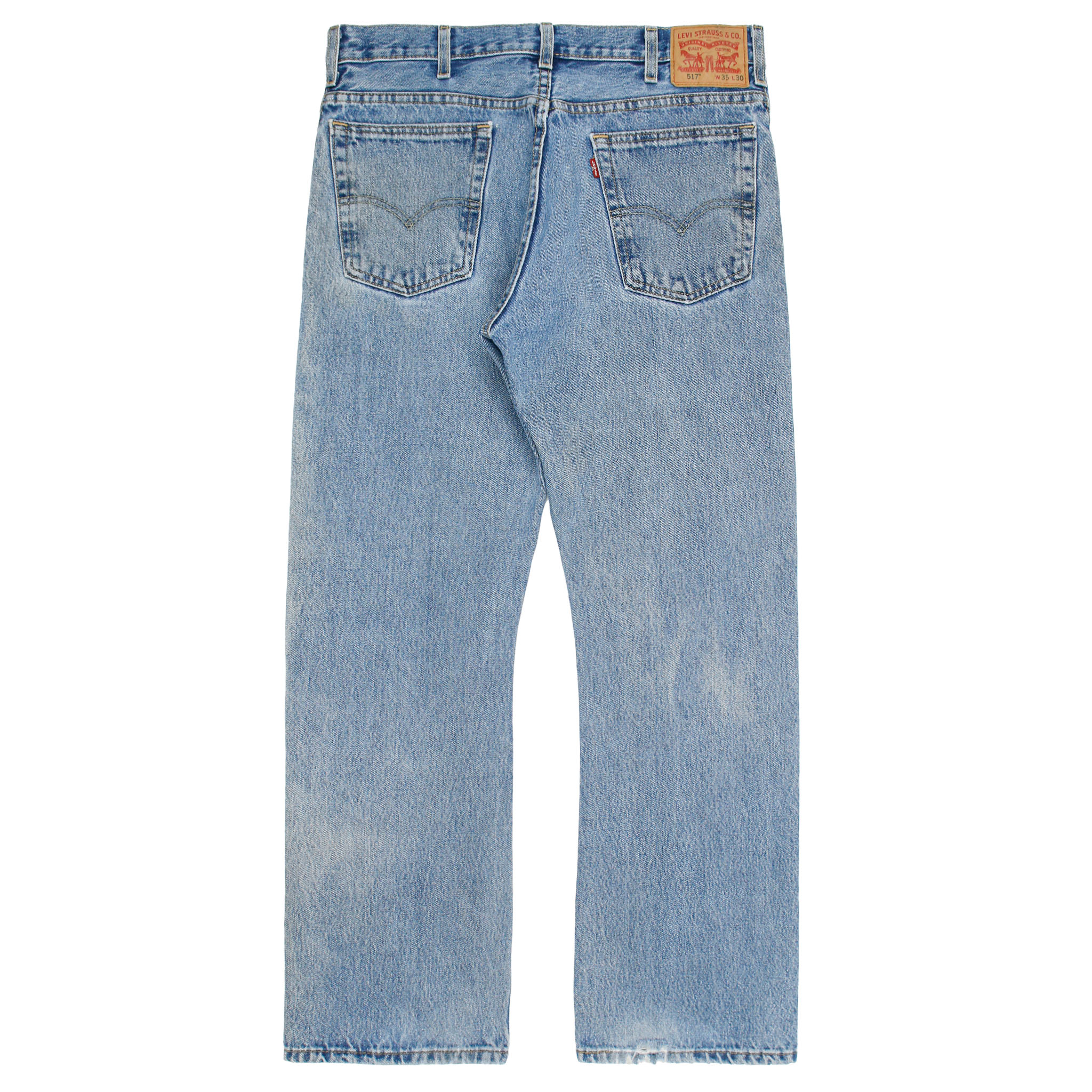 2010s Levi's 517 Denim Bootcut Jeans Size 35