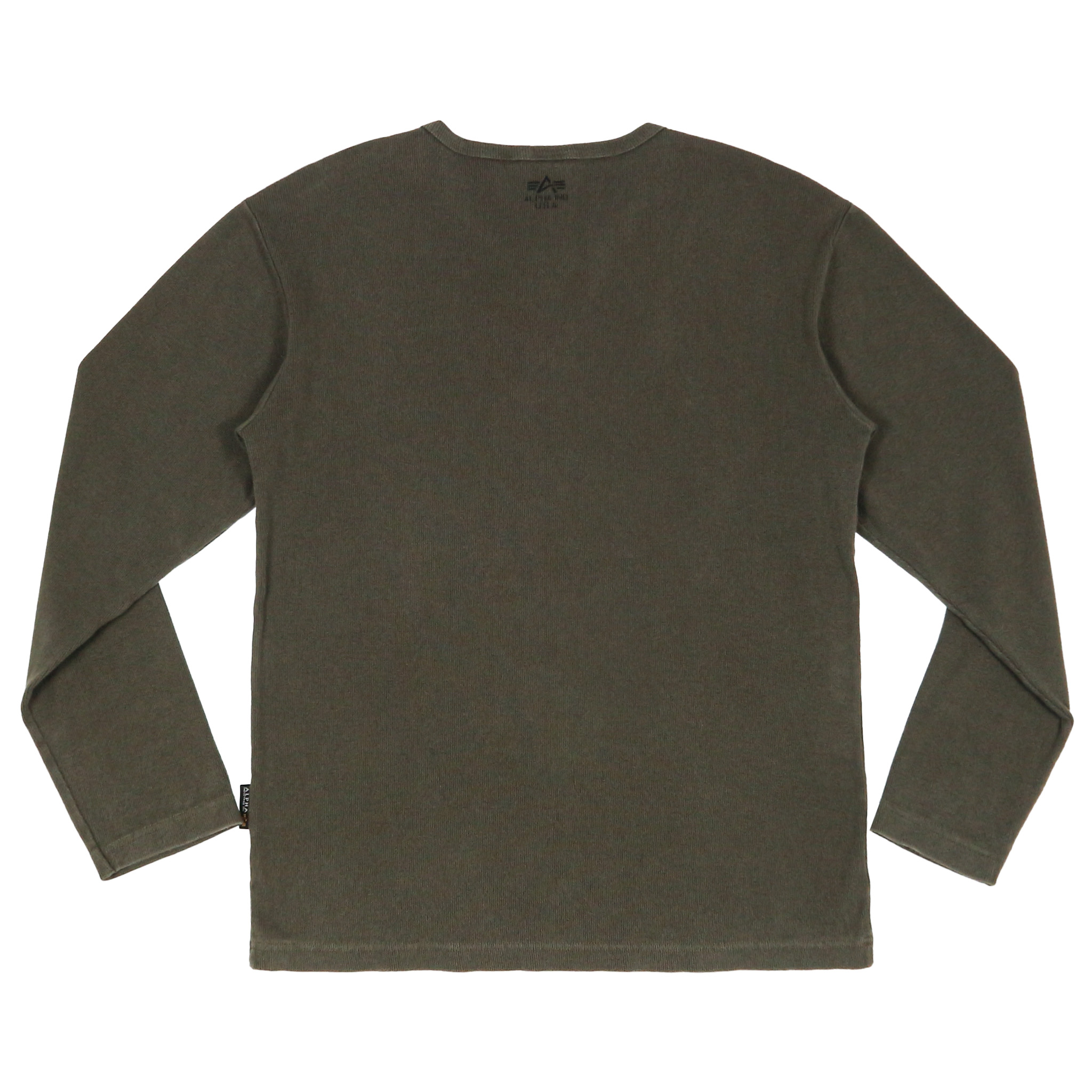 Alpha Industries Olive L/S T-Shirt Size L