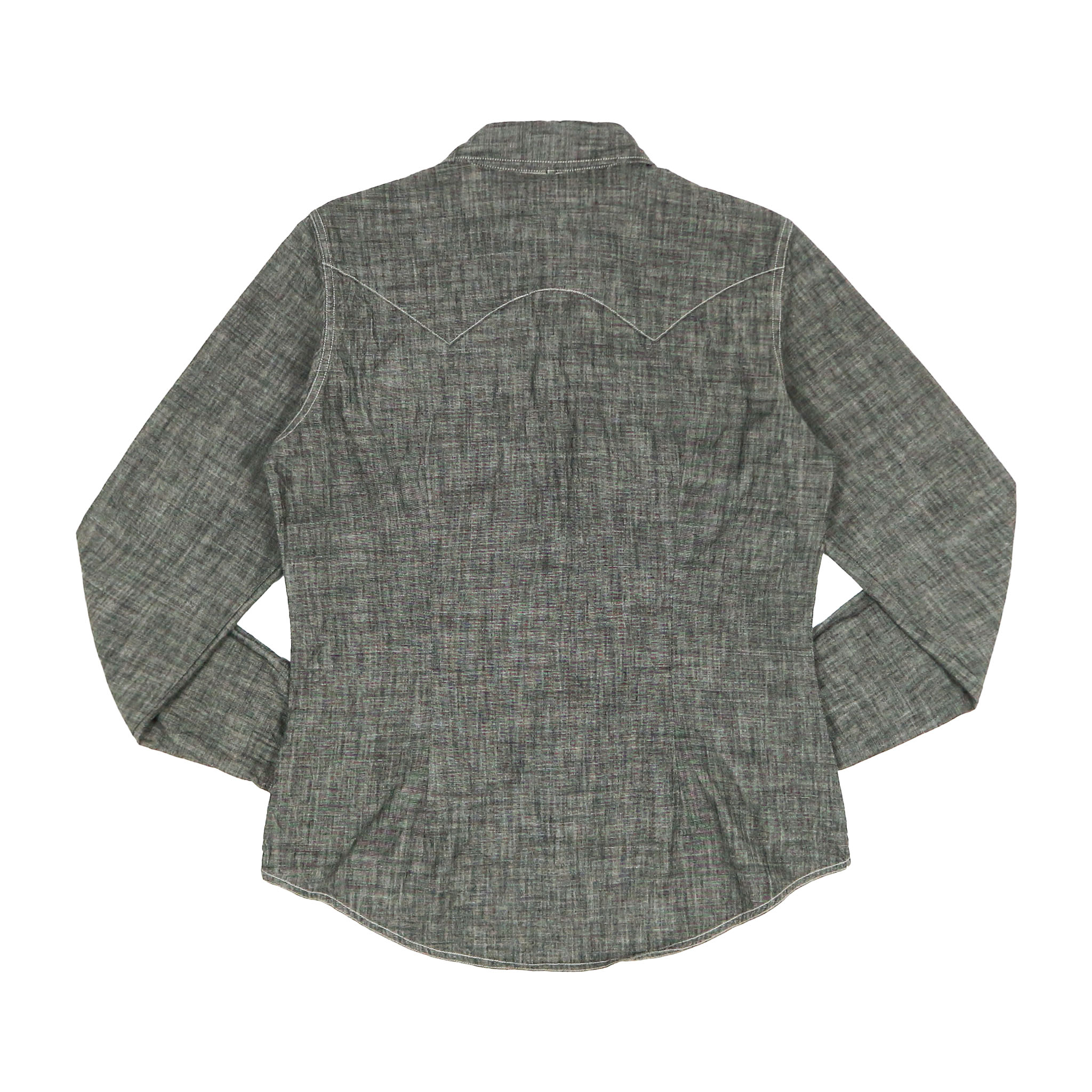 Ralph Lauren Chambray Western Shirt Women Size M