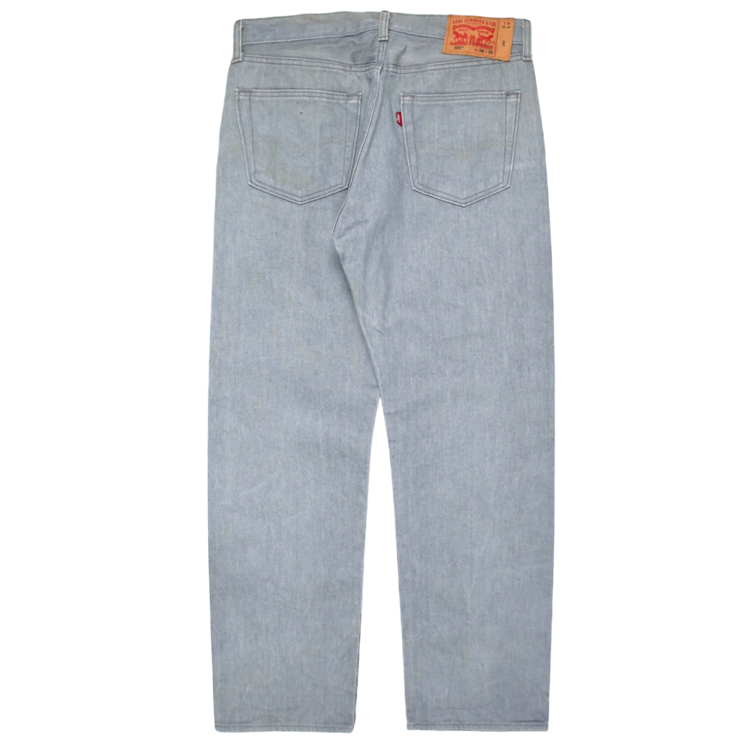 2020s Levi's 501 Grey Denim Jeans Size 34