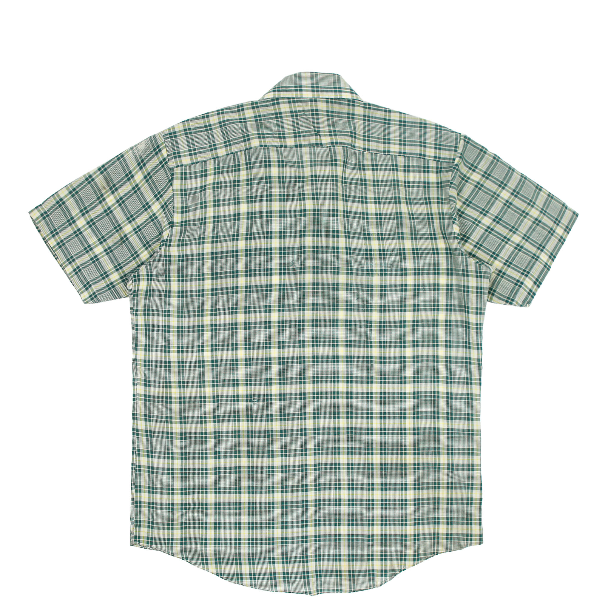 80s Sears Vintage Short-sleeve Plaid Shirt Size M