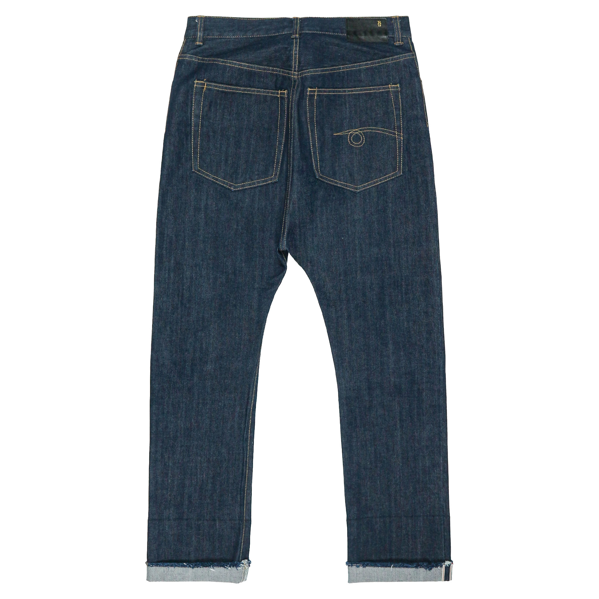 R13 Raw Indigo Selvedge Denim Jeans Size 30