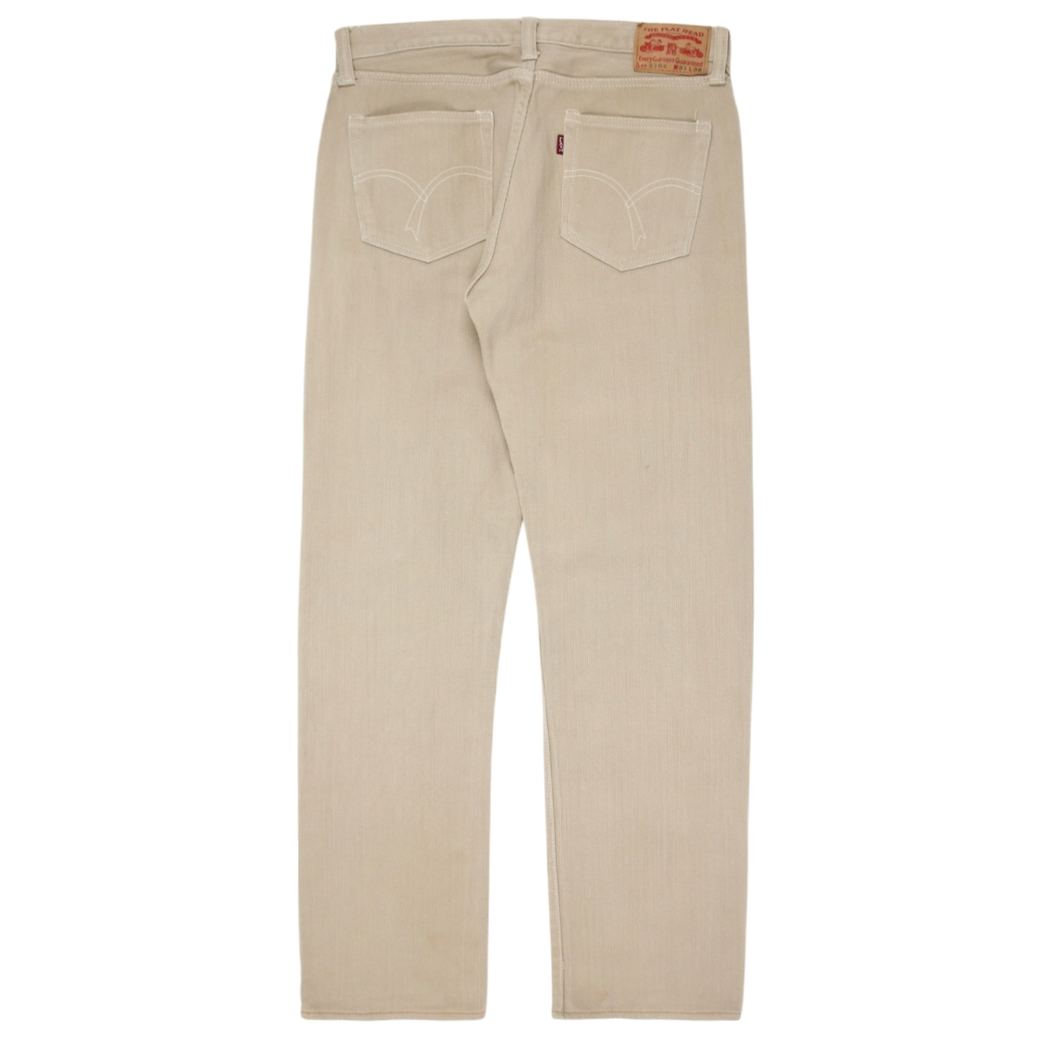 The Flat Head Lot 2104 Selvedge Cotton Pants Size 31