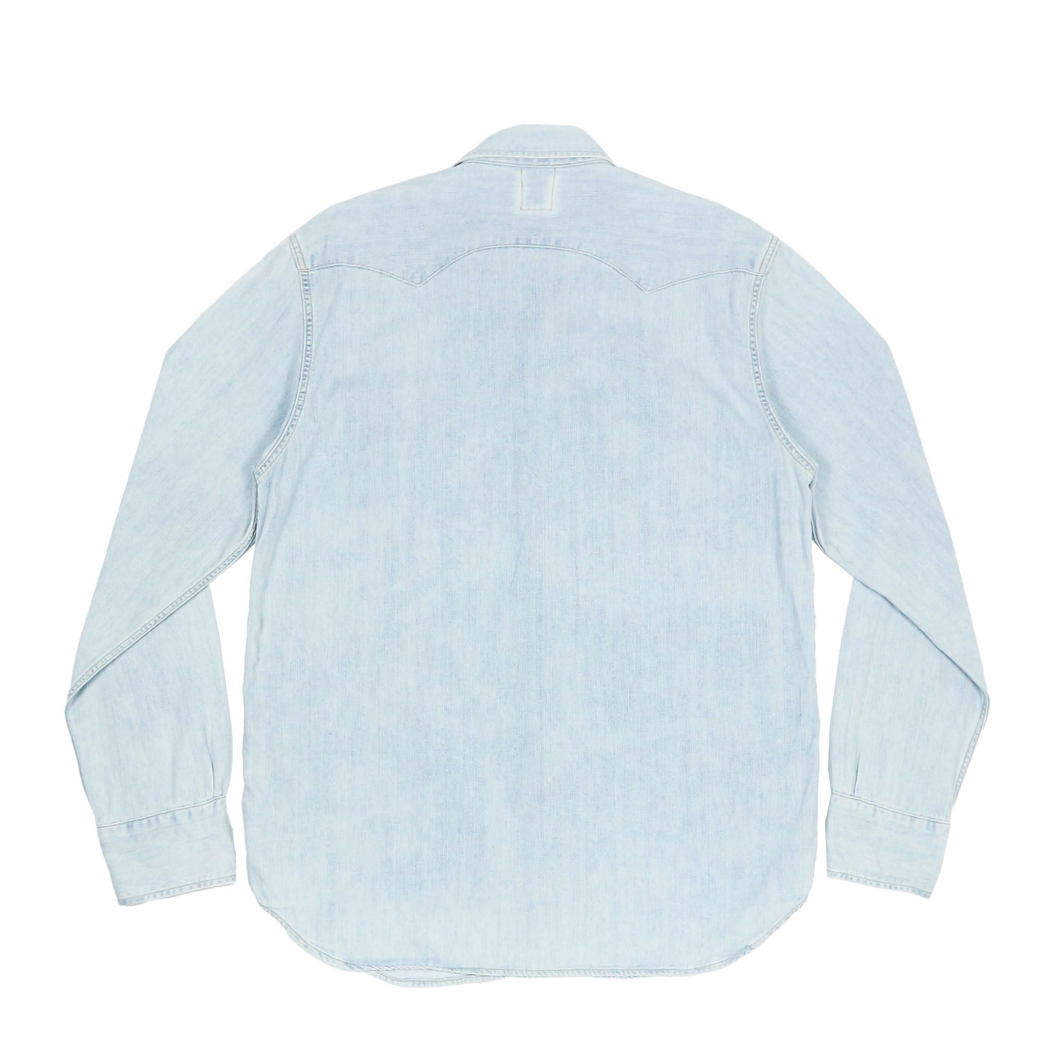 2012 Levi's Vintage Clothing Light Blue Western Shirt Size M