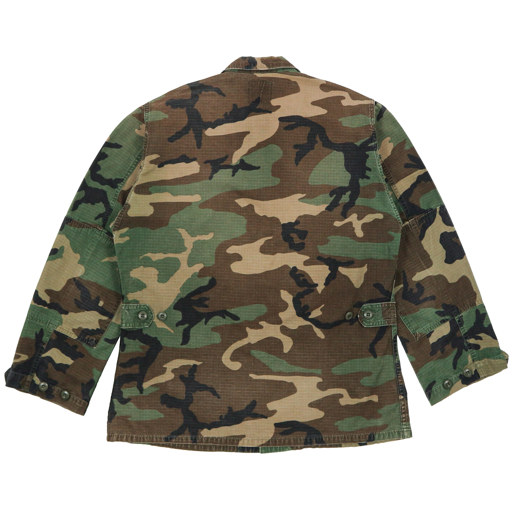 80s U.S. Army BDU Woodland Camo Jacket Size M