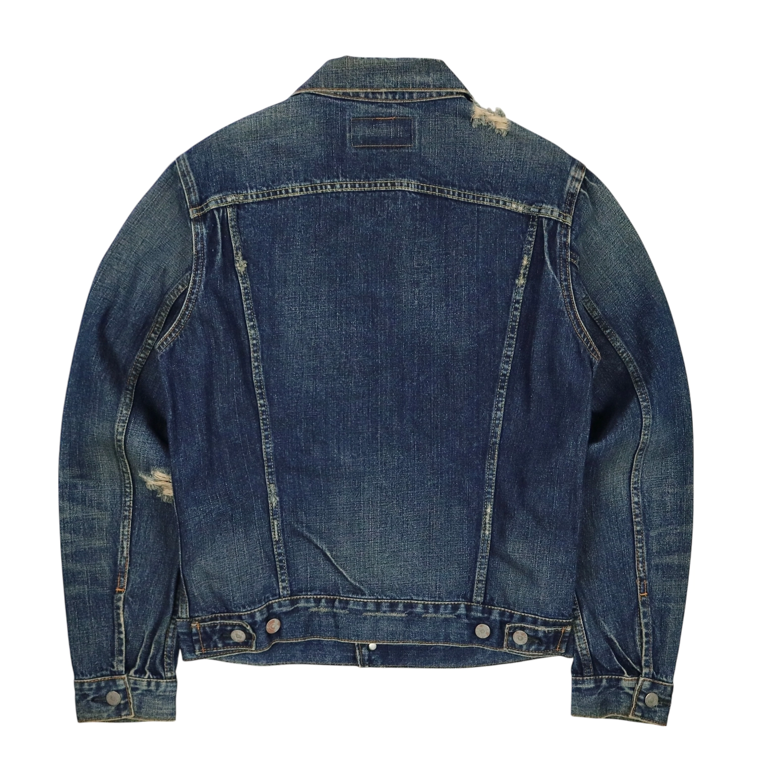 2000s Levi's Distressed Denim Jacket Size M
