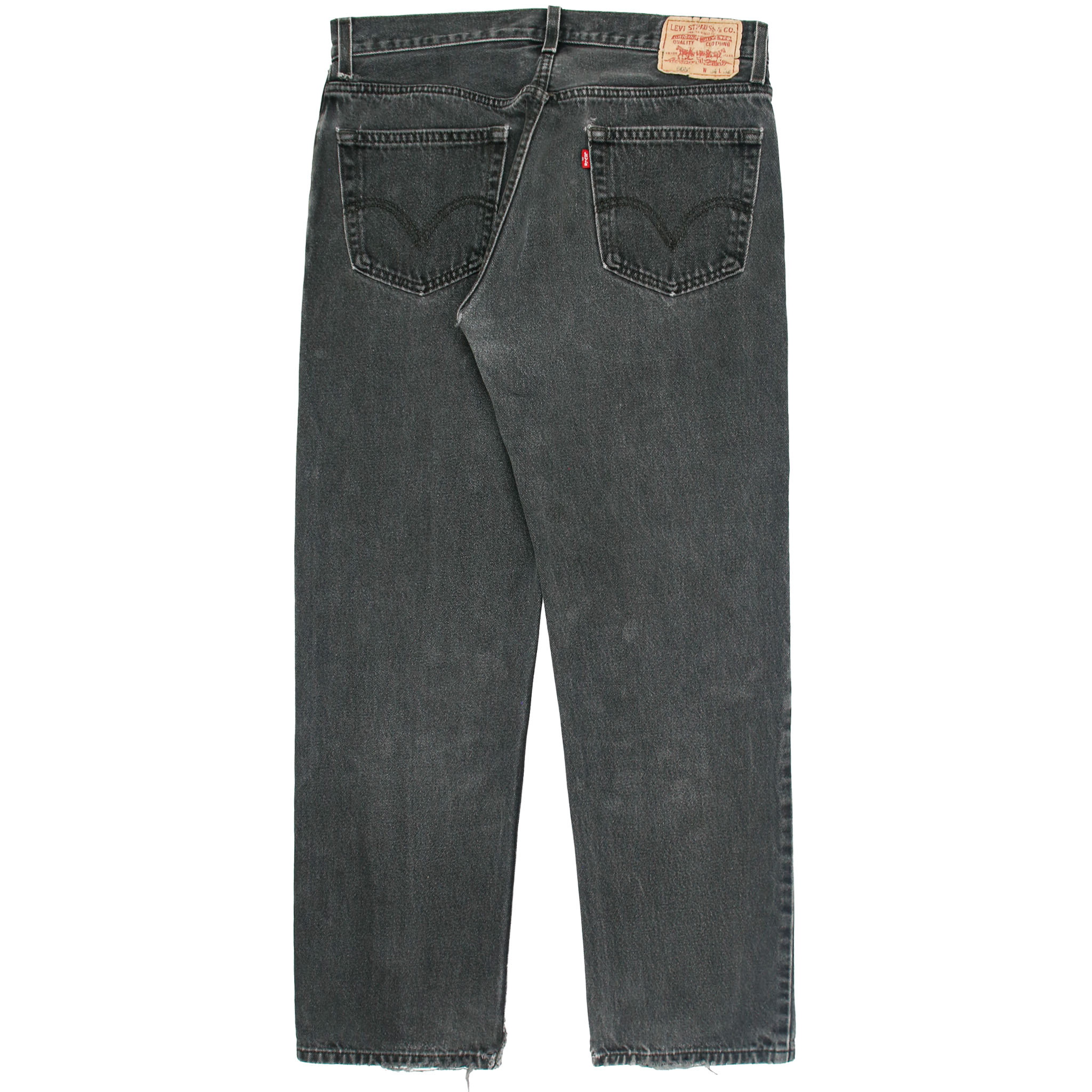 2000s Levi's 505 Faded Black Denim Jeans Size 32