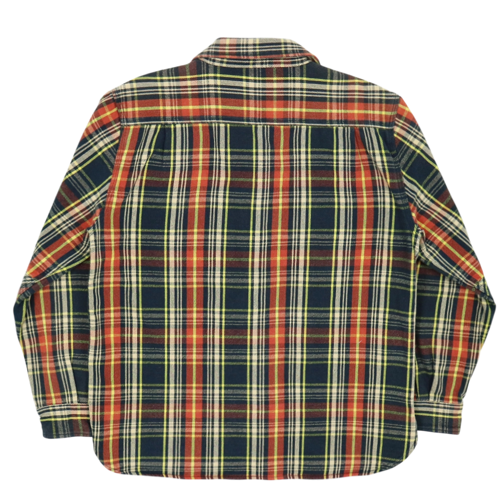 Billvan Plaid Flannel Work Shirt Size L