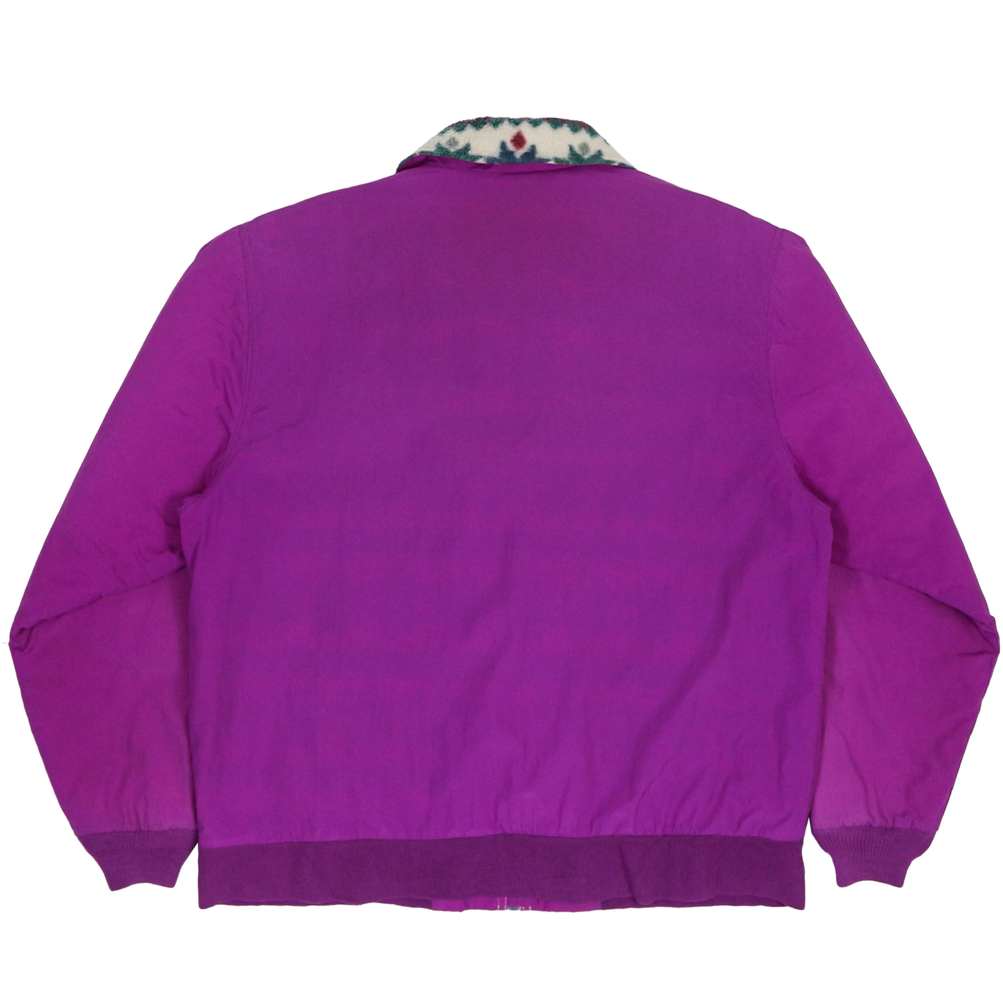 Vtg L.L.Bean Aztec Fleece Warm-up Jacket Size L