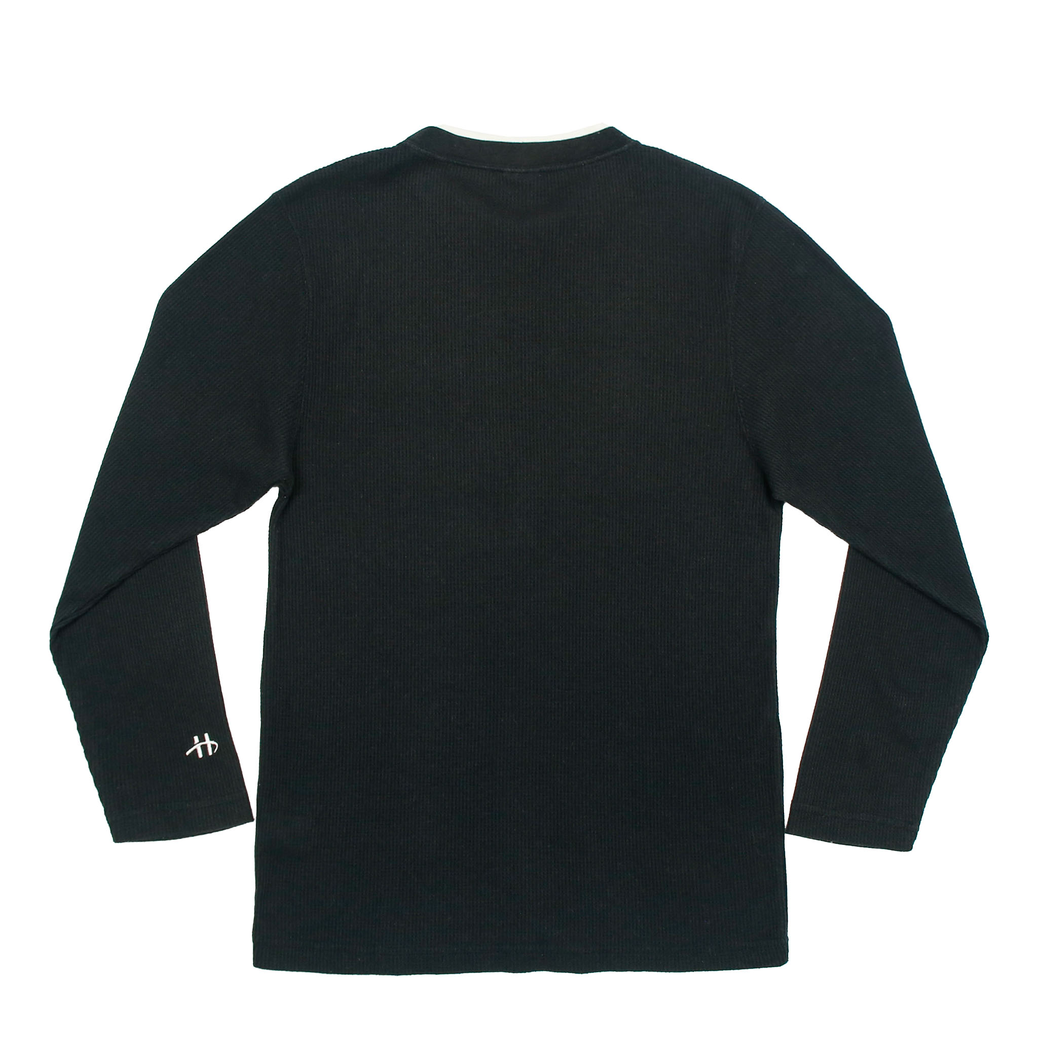 Hanes Comfort Black Waffle T-Shirt Size S