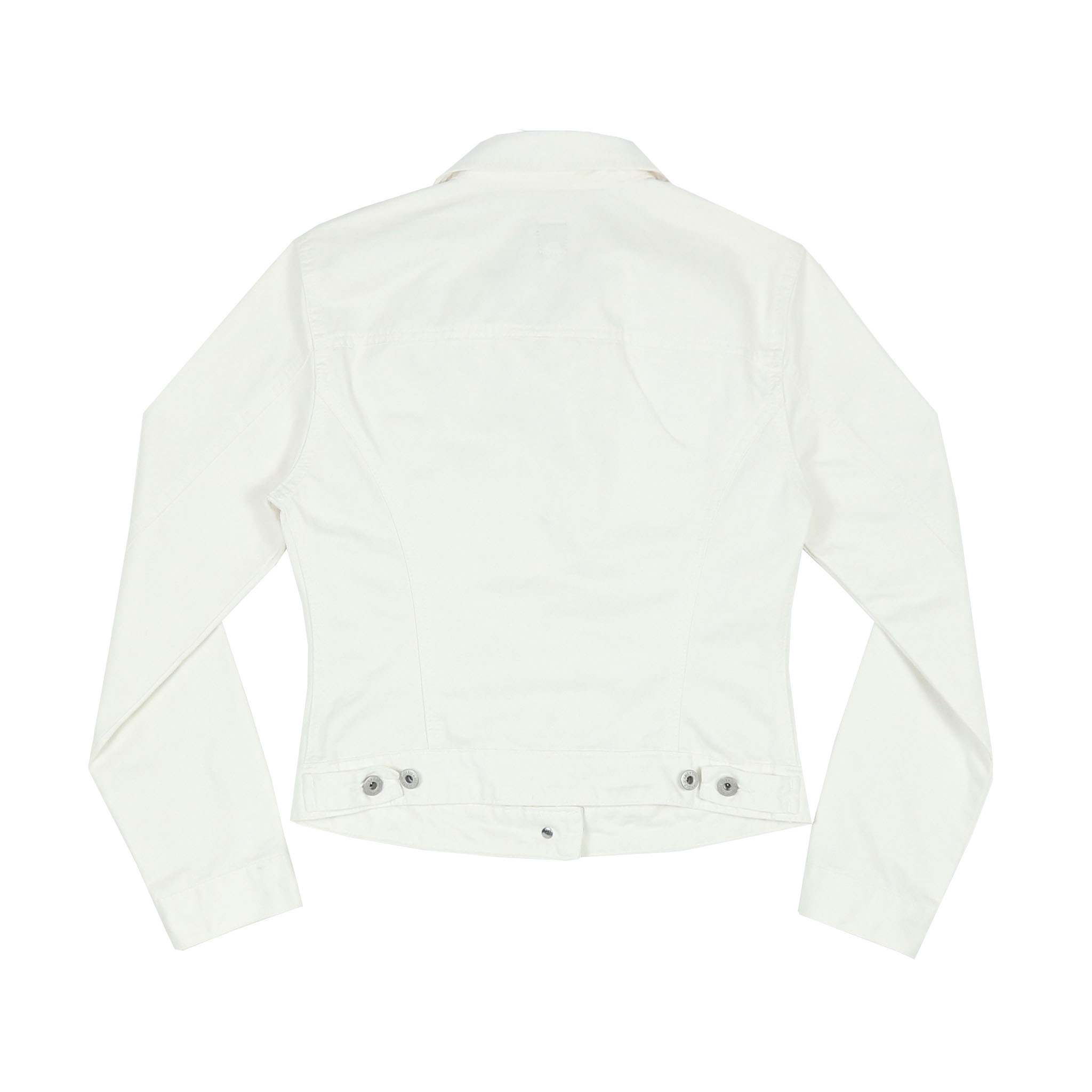 00s GAP White Denim Jacket Women Size S