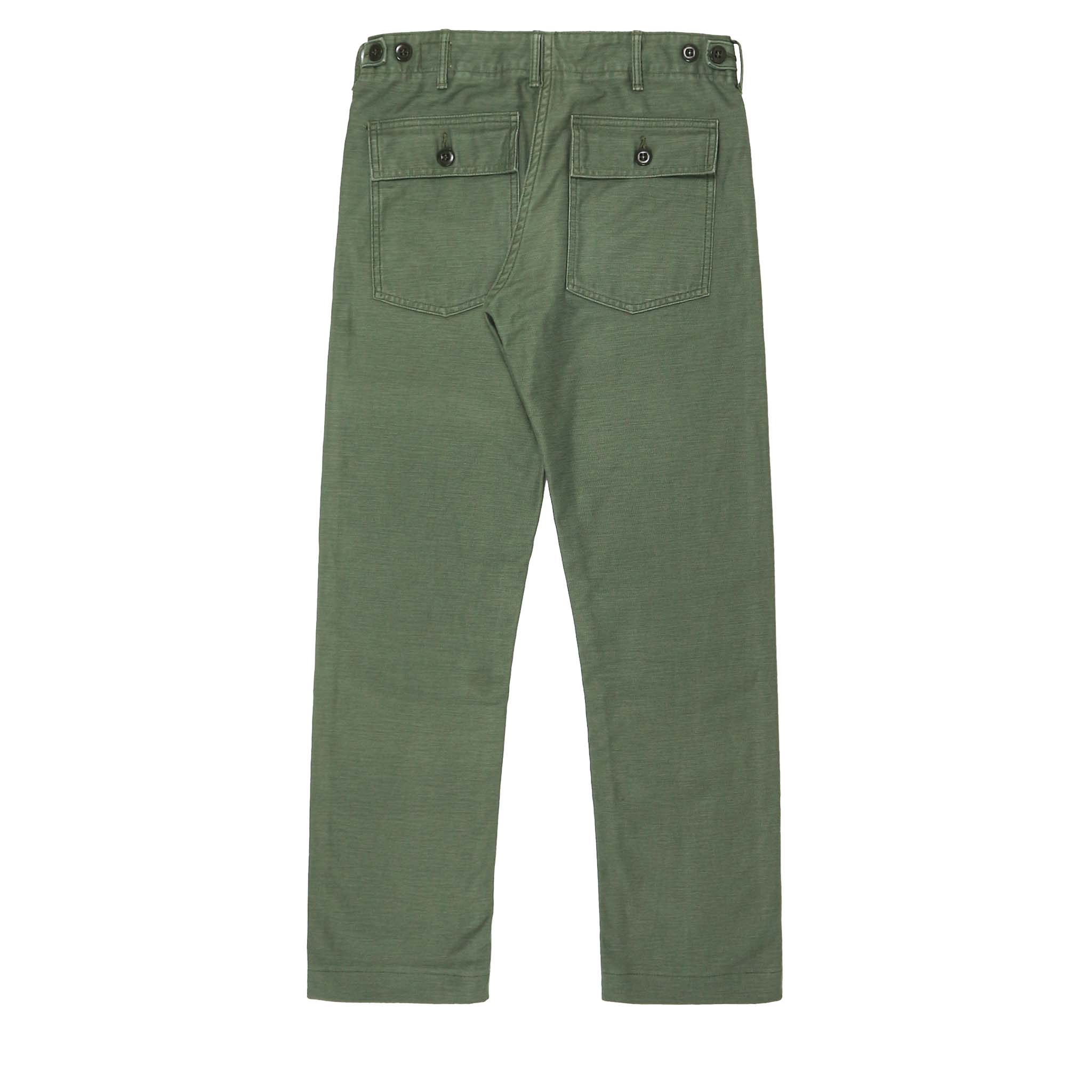 orSlow Japan Olive Sateen Slim Fatigue Pants Size 27