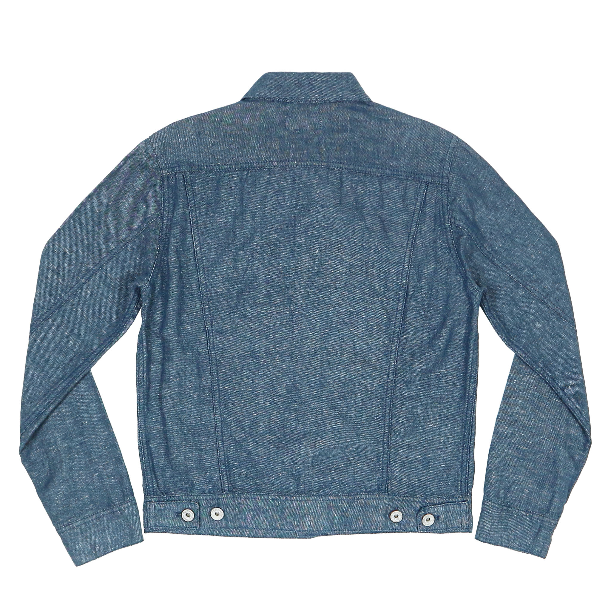 Global Work Cotton Linen Denim Jacket Women Size S