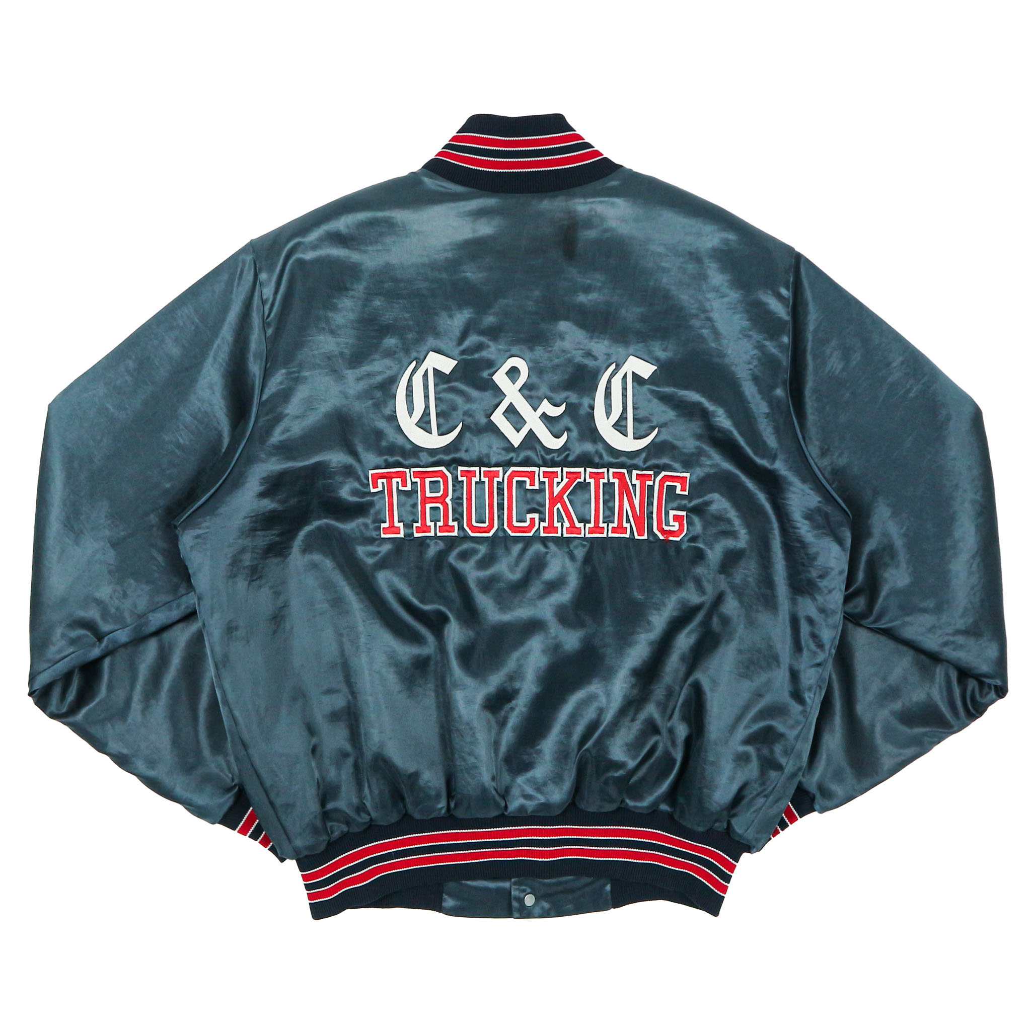 Vtg Rennoc Made in USA Trucker Team Jacket Size L