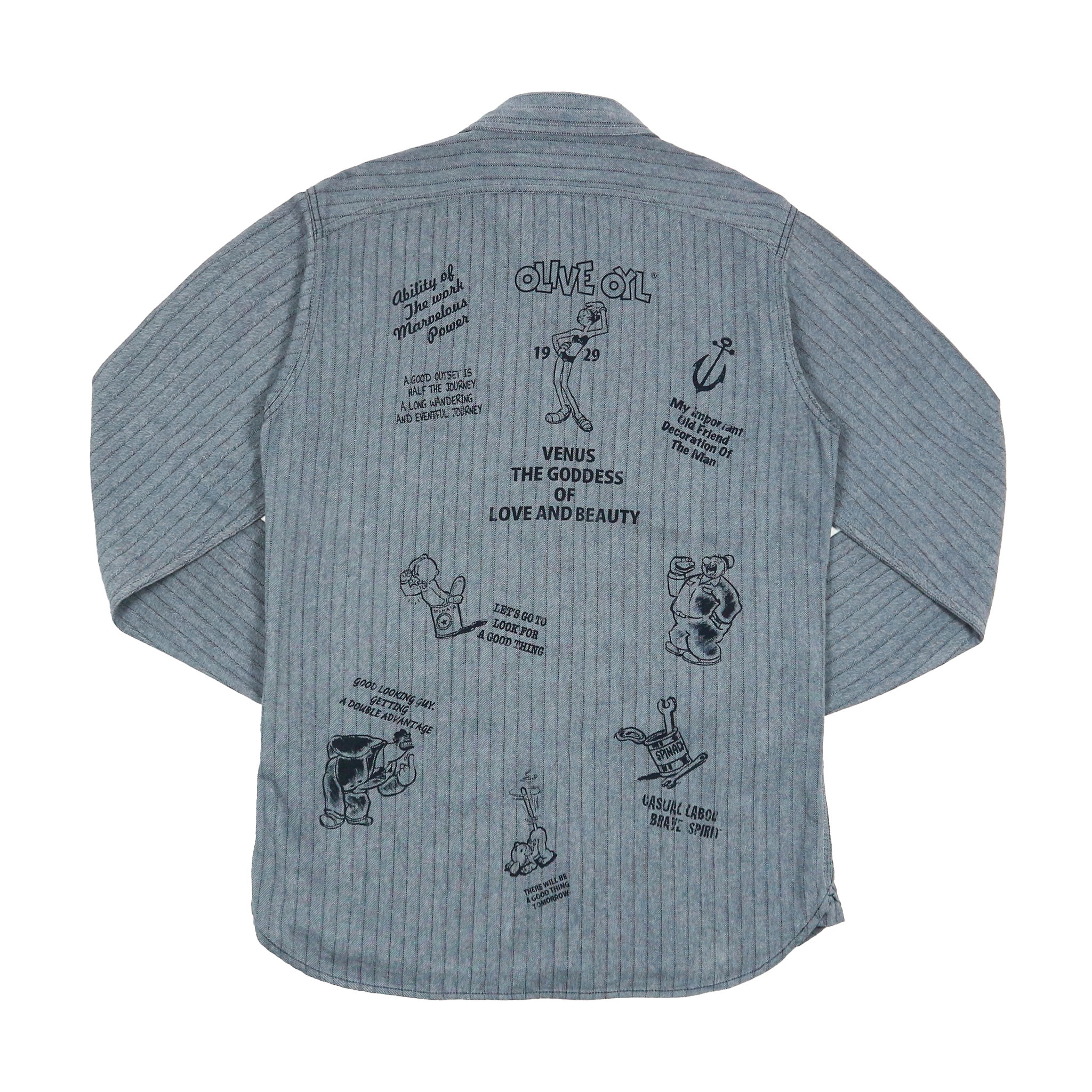 Kissmark Popeye Herringbone Work Shirt Size M