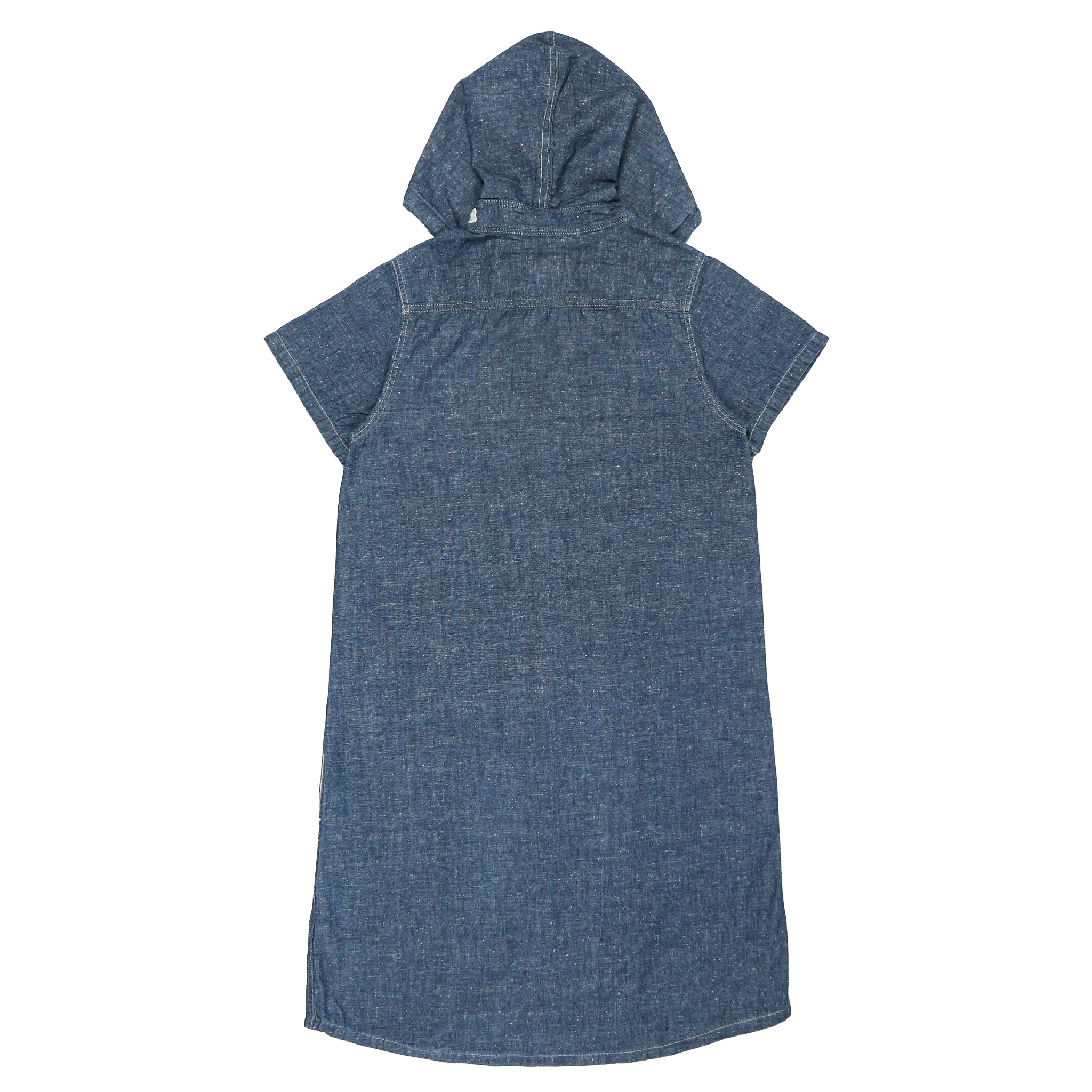 Old Betty's Chambray Hooded Shirt Women Size S