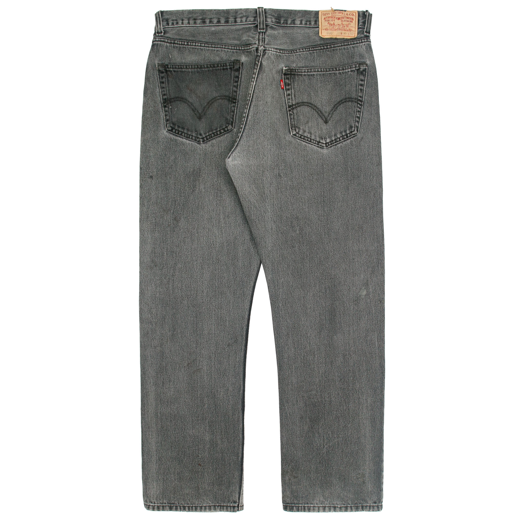 2000s Levi's 505 Faded Black Denim Jeans Size 36