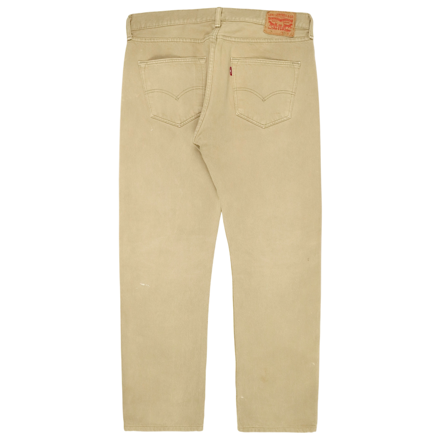 2010s Levi's 501 Beige Denim Jeans Size 34