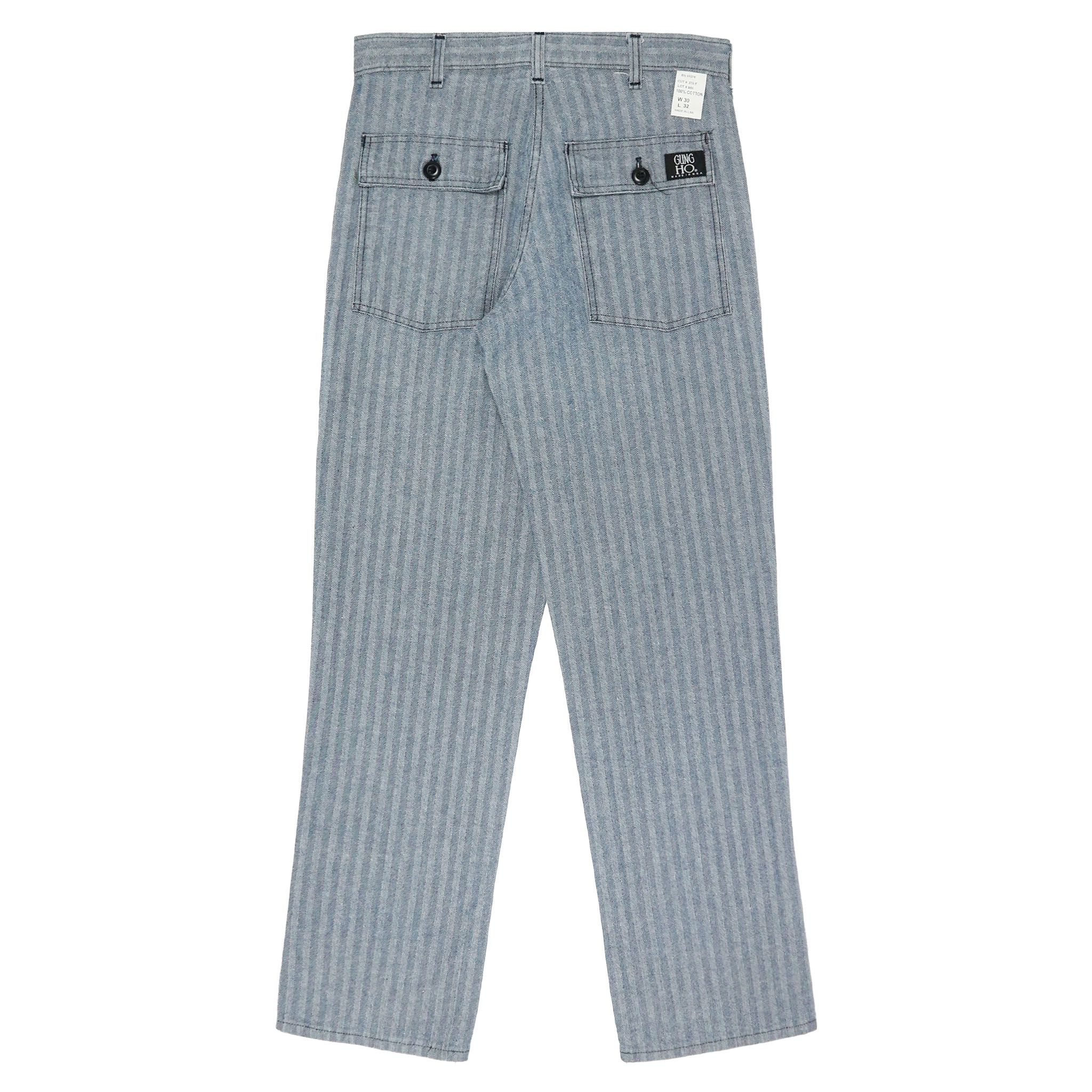 Vintage Gung Ho Herringbone Utility Baker Pants Size 29