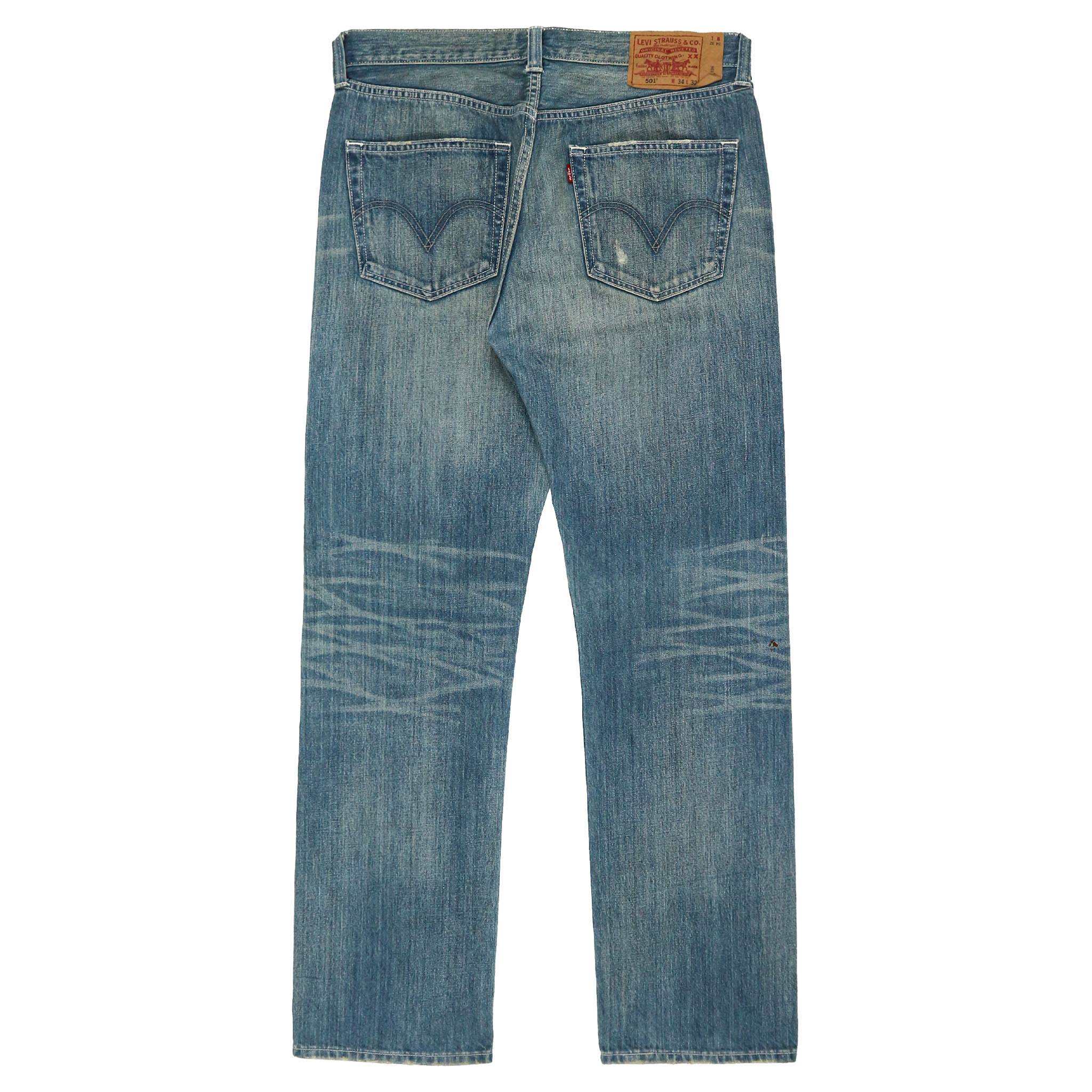 00s Levi's 501 Distressed Denim Jeans Size 34