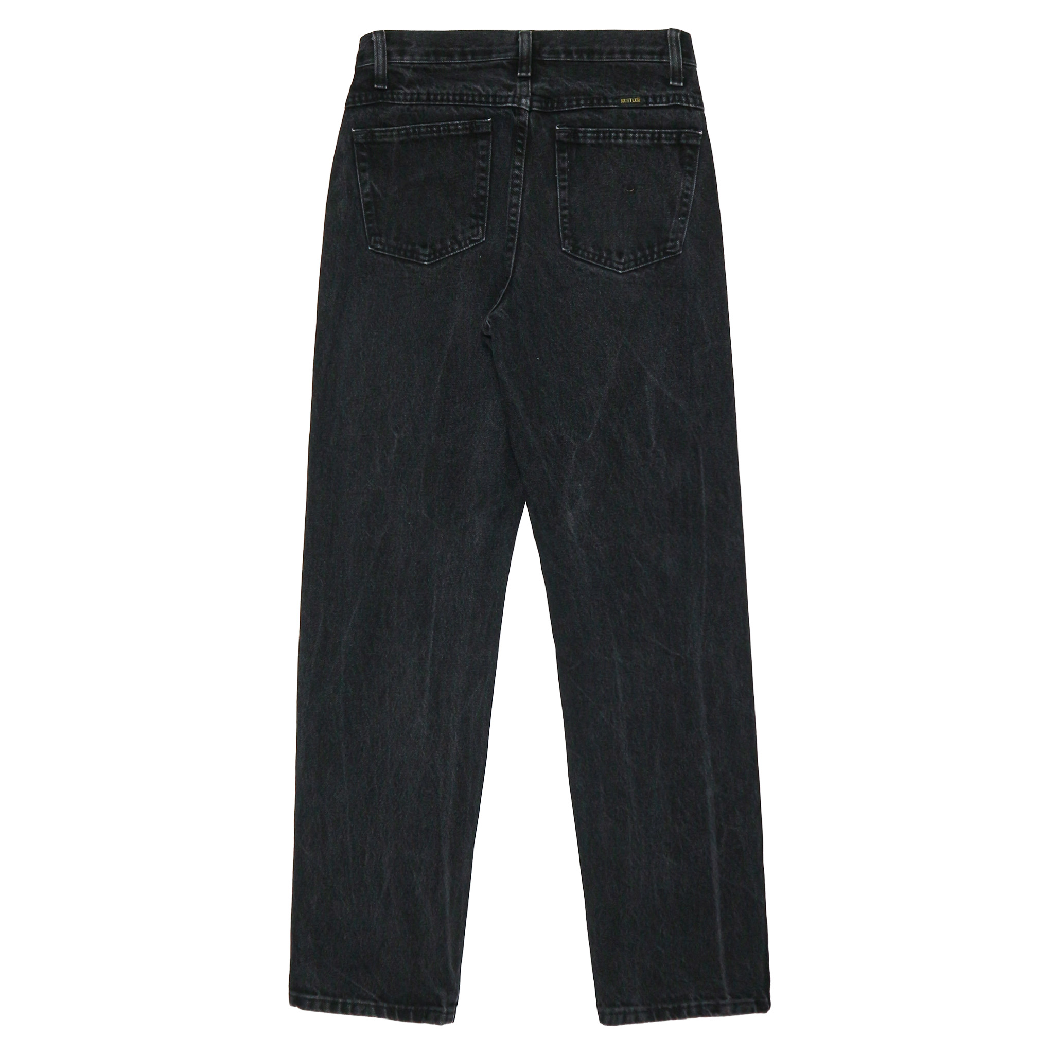 00s Rustler Black Denim Worker Jeans Size 28