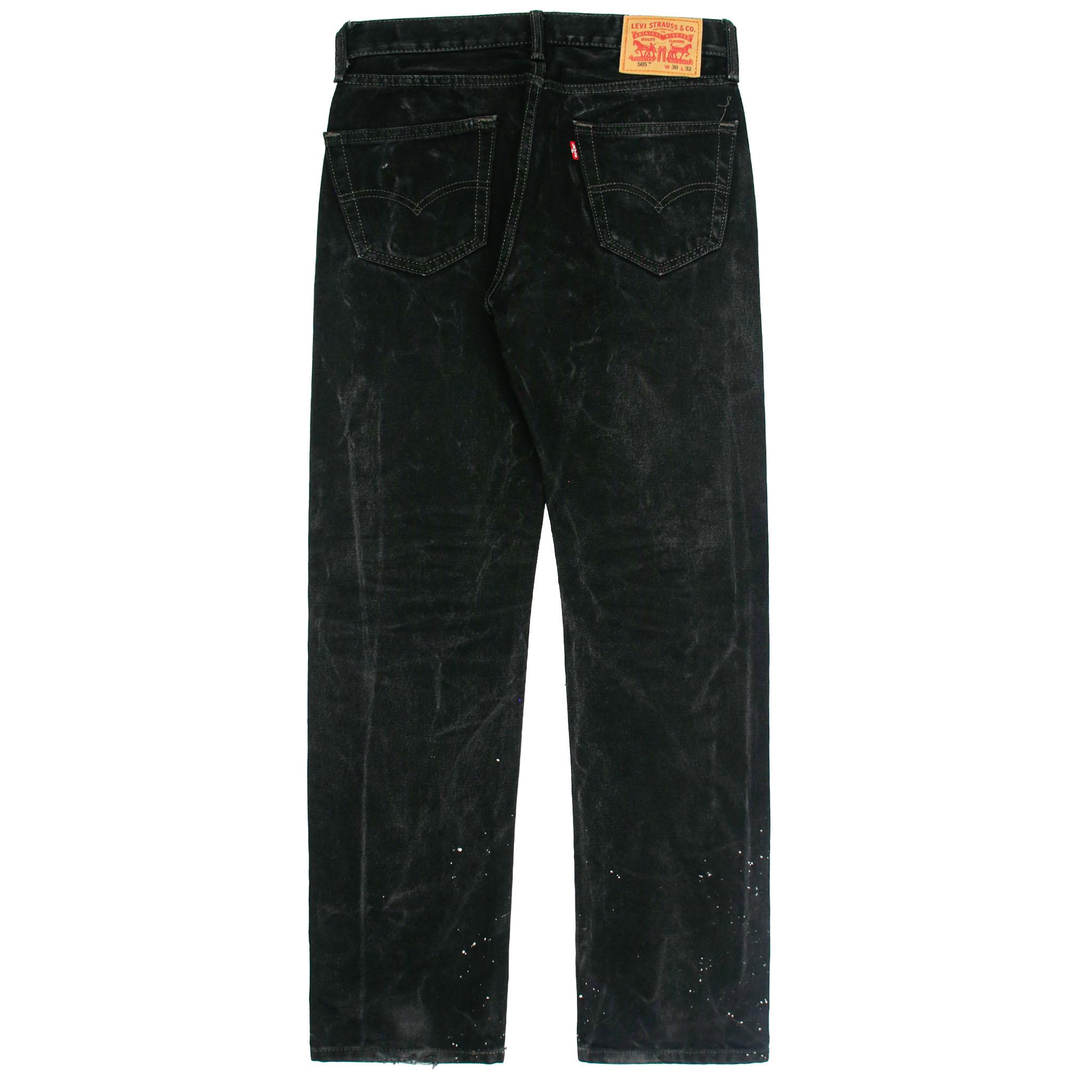 2010s Levi's 505 Black Denim Jeans Size 30