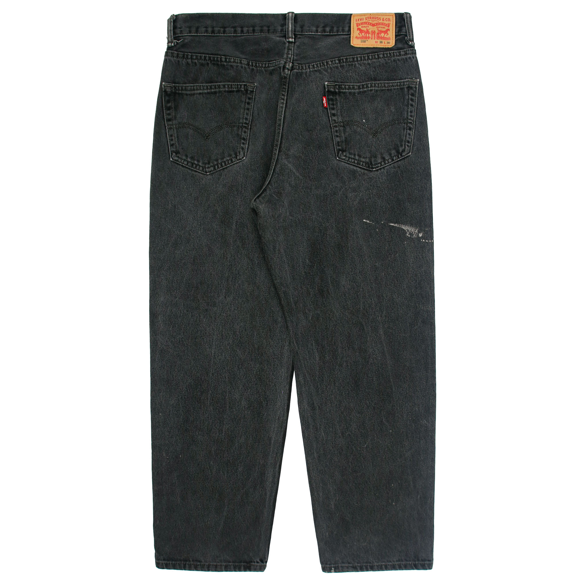 2010s Levi's 550 Black Denim Jeans Size 36