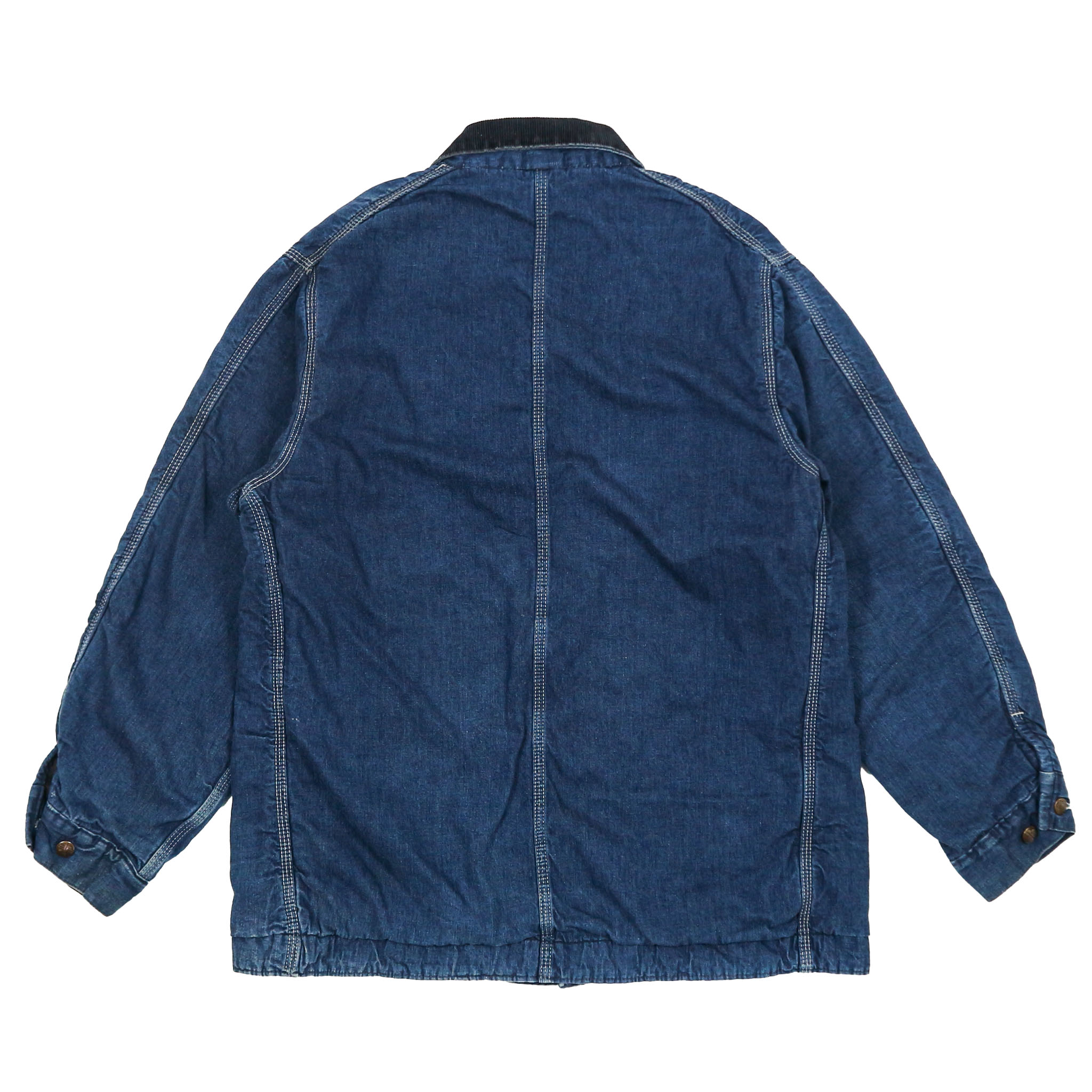 Vtg 60s Powr House Montgomery Ward Blanket-lined Denim Chore Coat Size XL